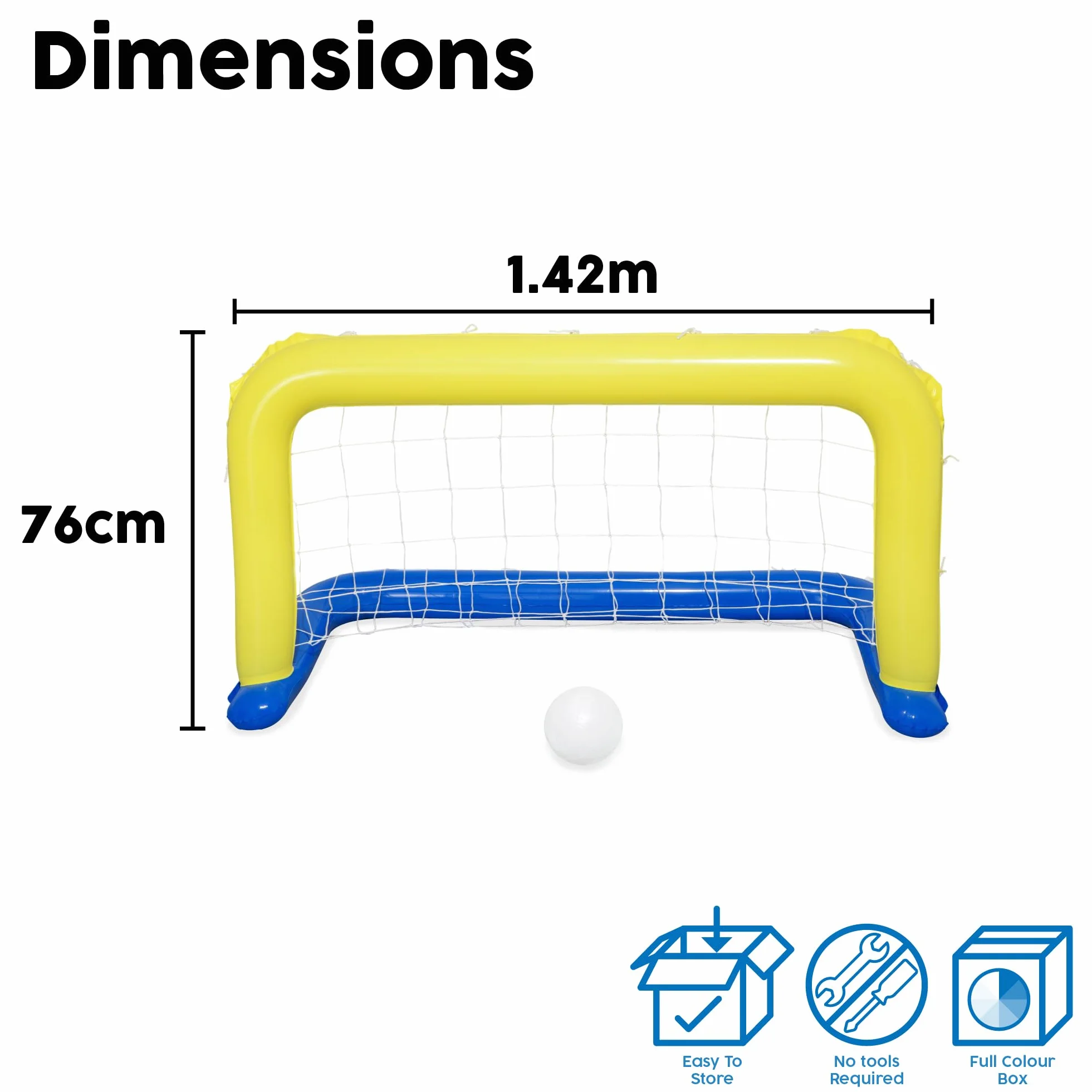 Bestway 1052123Xxx21 56" X 30"/1.42M X 76Cm Water Polo Swimming Pool Game Set
