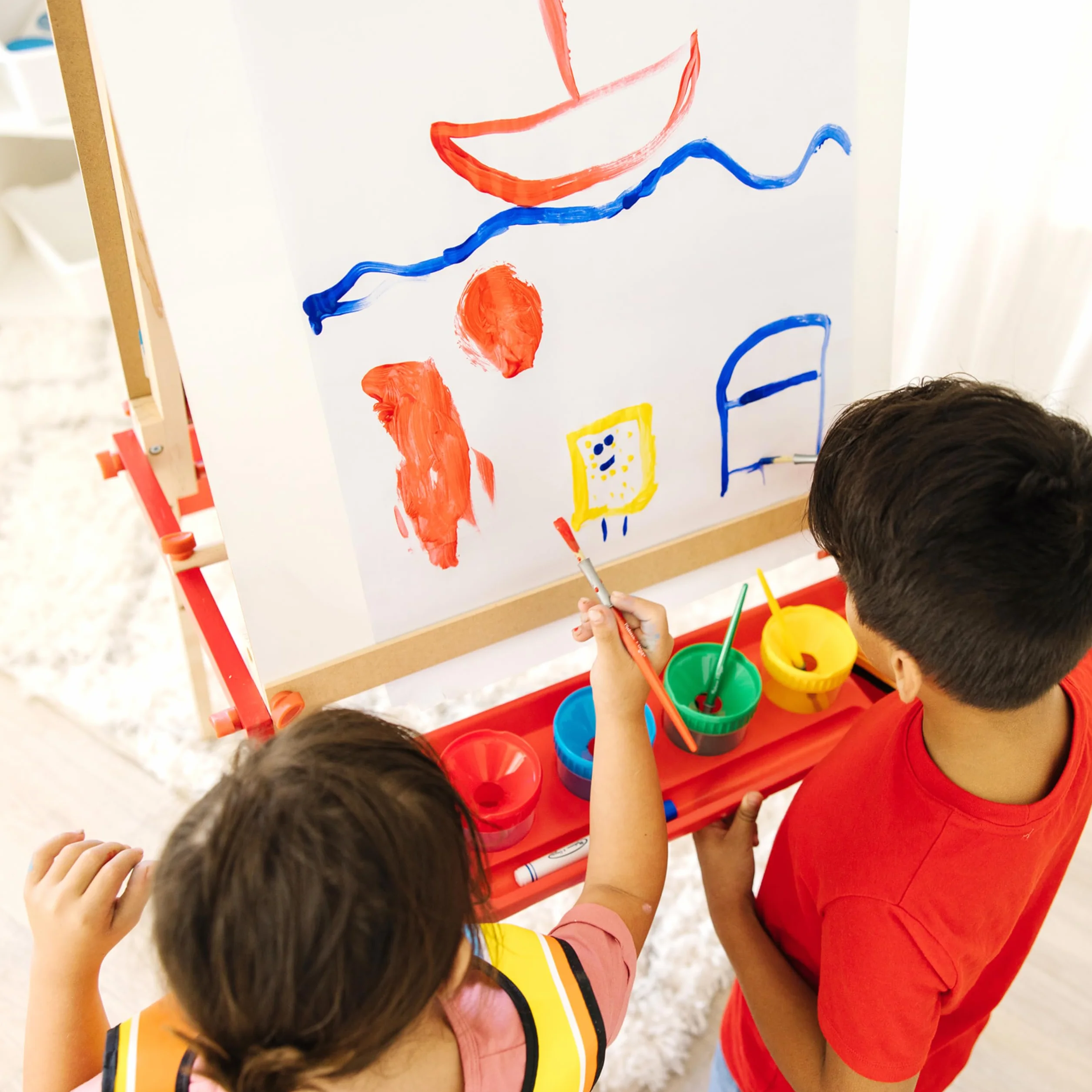 Melissa & Doug Zestaw akcesoriów sztalugowych | Sztuka i rzemiosło | Materiały plastyczne | 3+ | Prezent dla chłopca lub dziewczynki, wielokolorowy