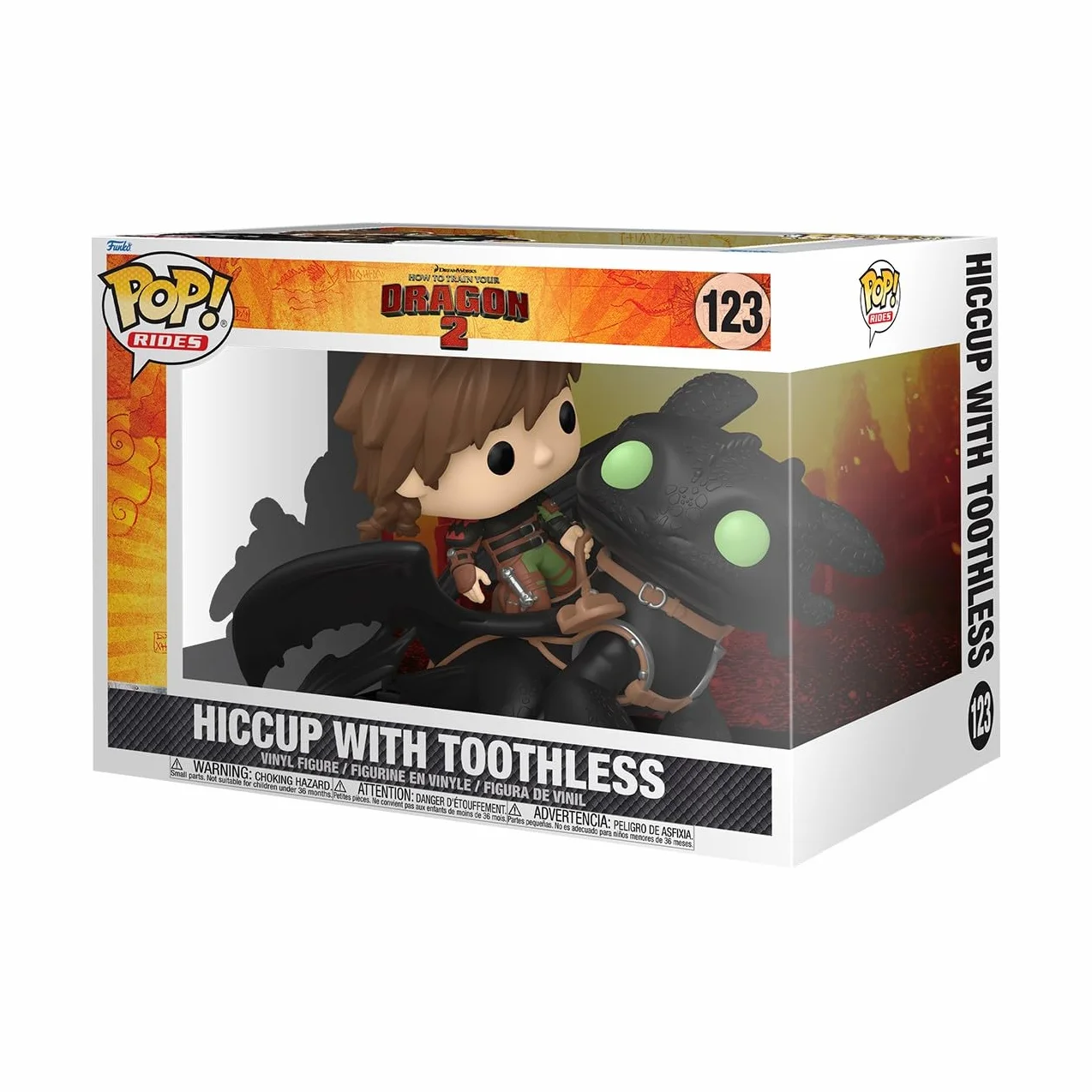 Funko POP! Rides Deluxe: HTTYD - Czkawka z Szczerbatkiem - Kolekcjonerska figurka winylowa