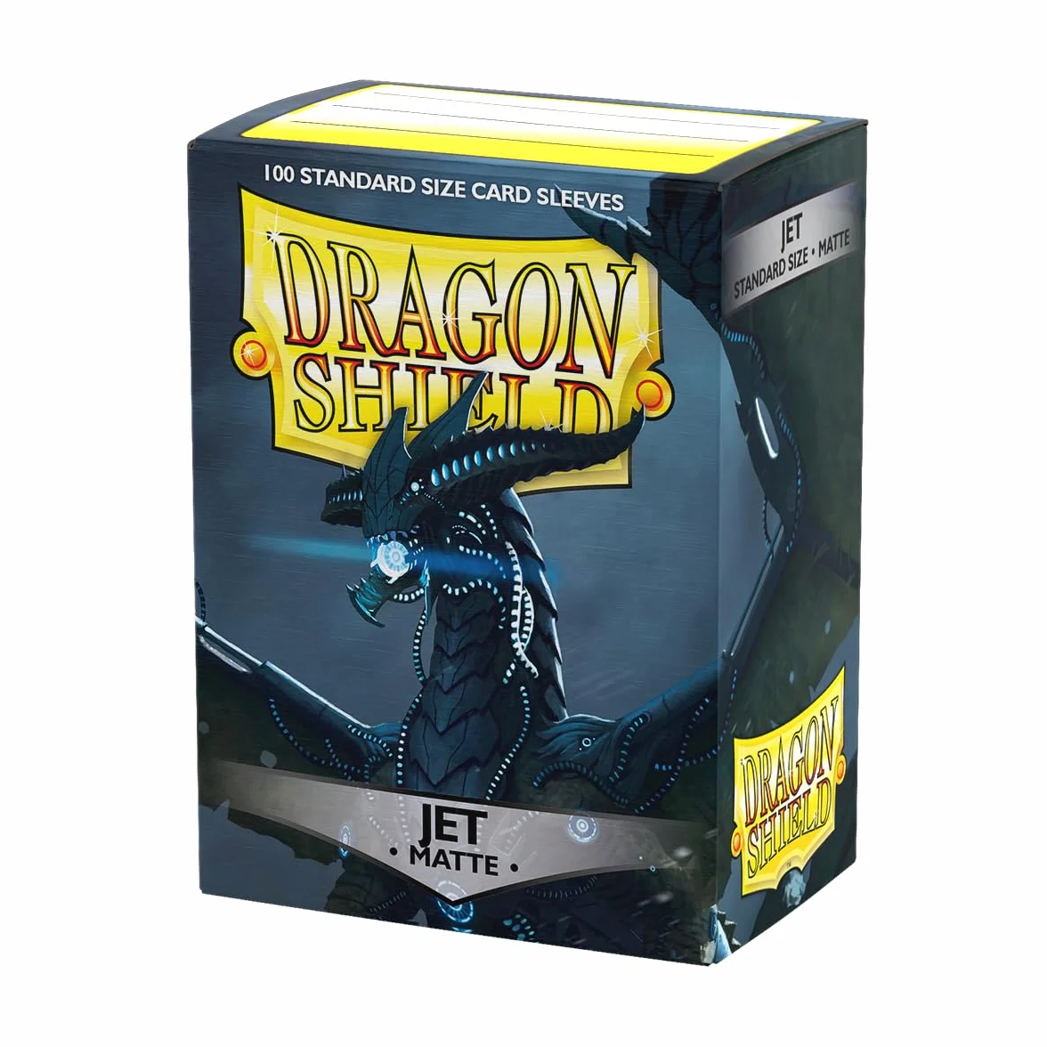Arcane Tinmen ART11024 Sleeves: Dragon Shield Matte Jet (100) Standard Size 100pk-Jet, Black
