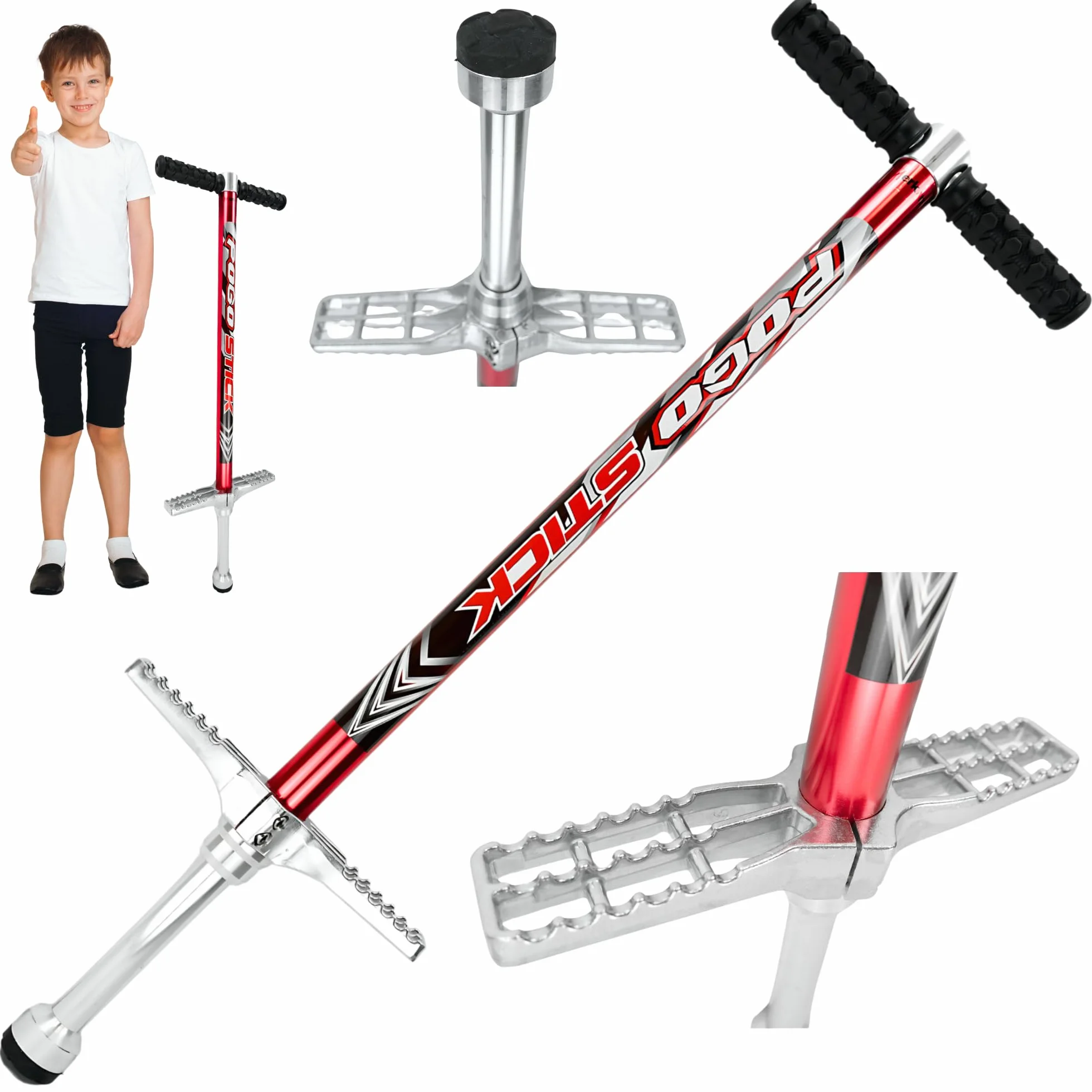 Pogo Stick, Skoczek Do Skakania, Drążek Do Skakania, Gumowe rączki, Waga do 70 kg