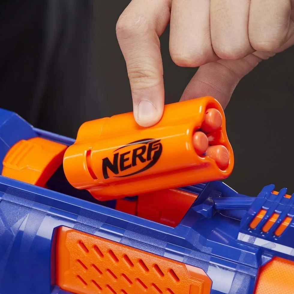 Hasbro E2853EU4 Nerf N-Strike Elite Blaster do Zabawy, z 15 Lotkami, Wielokolorowy