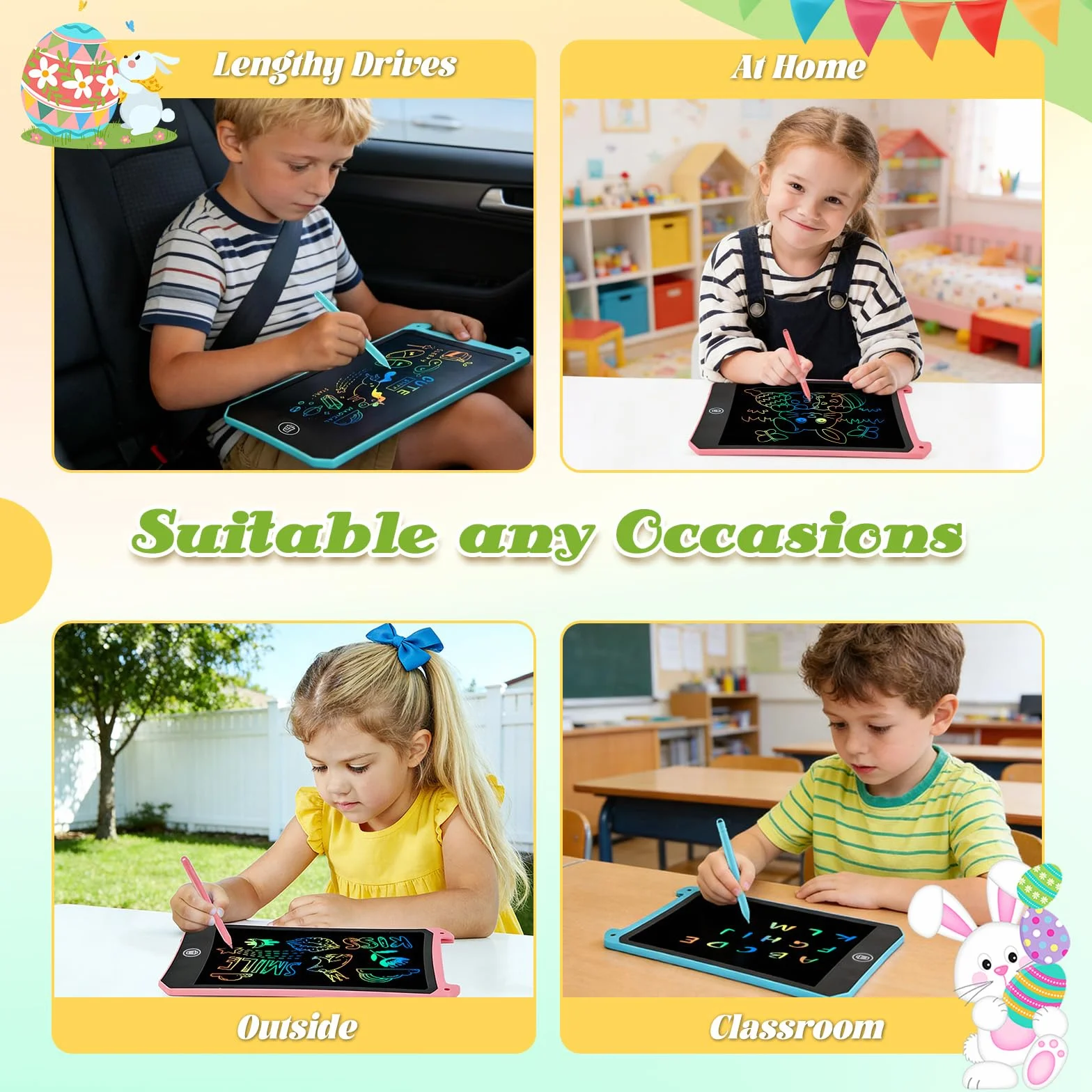 Tablet LCD do pisania 8.5'' dla dzieci Magiczna tabliczka graficzna zabawka dla dziewczynek 2-6 lat