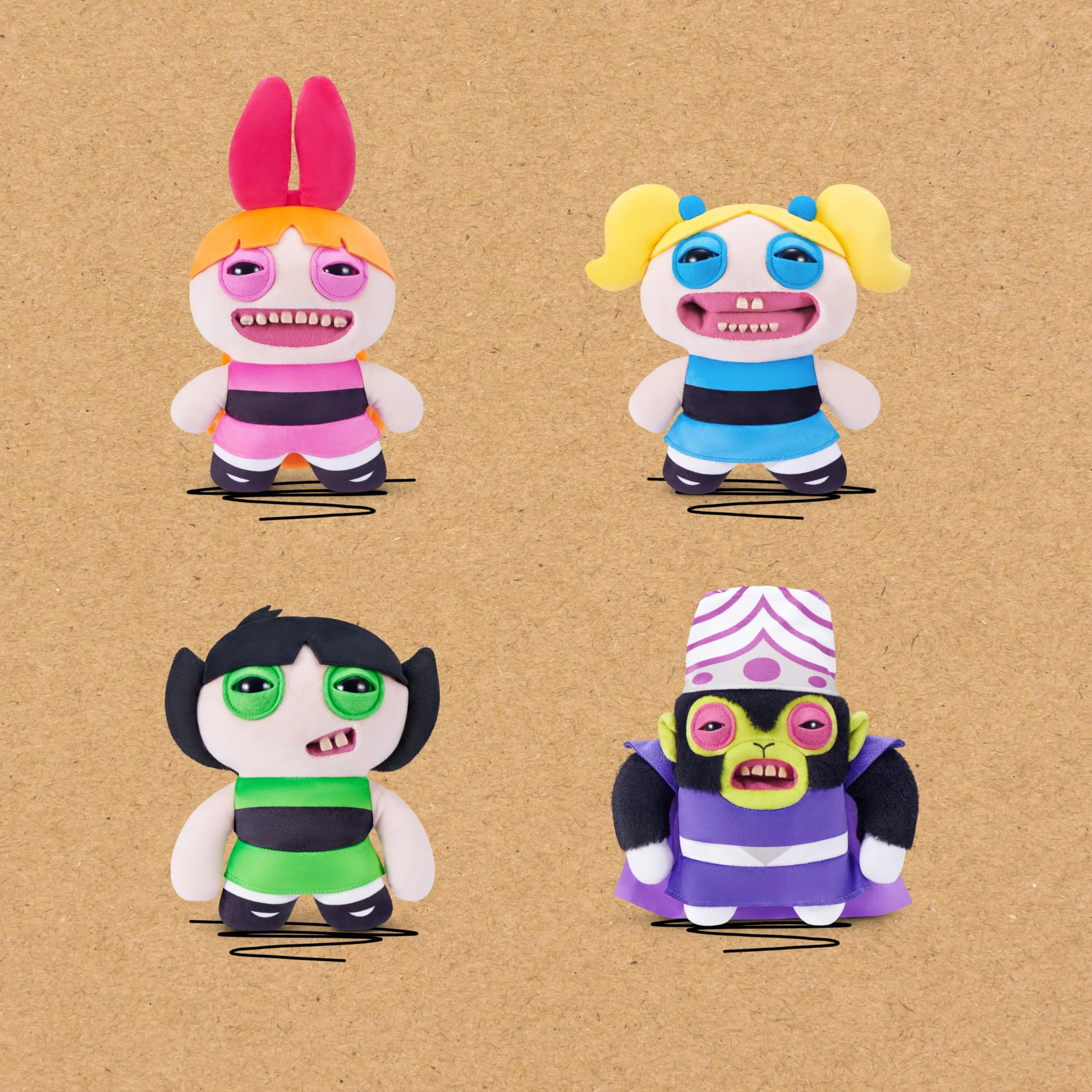 FUGGLER SERIES 1-POWERPUFF GIRLS PLUSH 9" (BUBBLES)