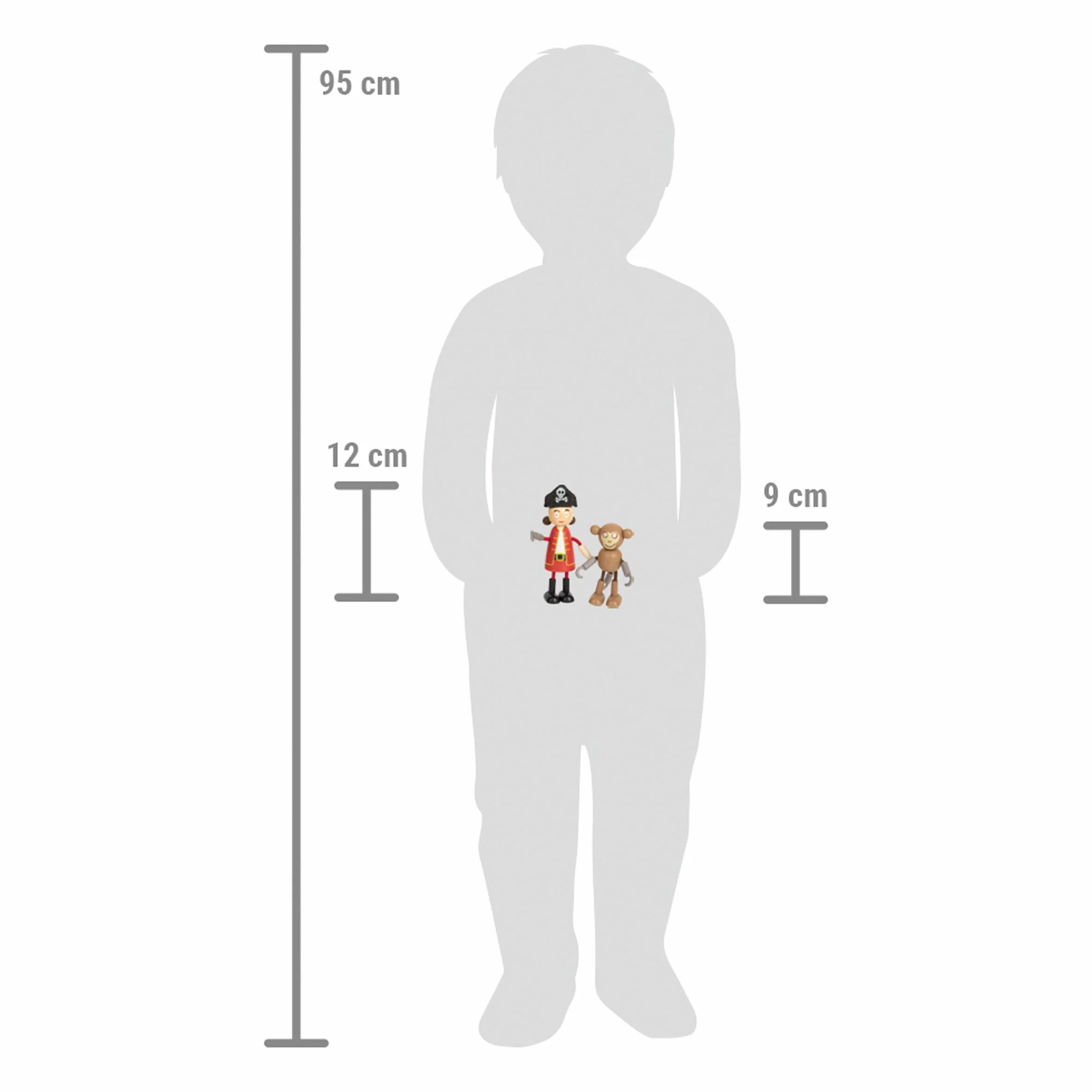 Biegepuppen Piraten Figuren