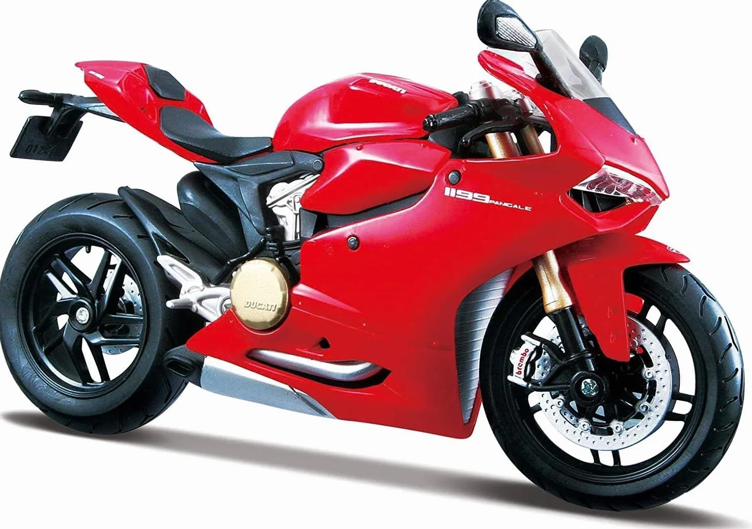 Maisto M32704 DUCATI 1199 PANIGALE motocykl model motocykla, czerwony, mały