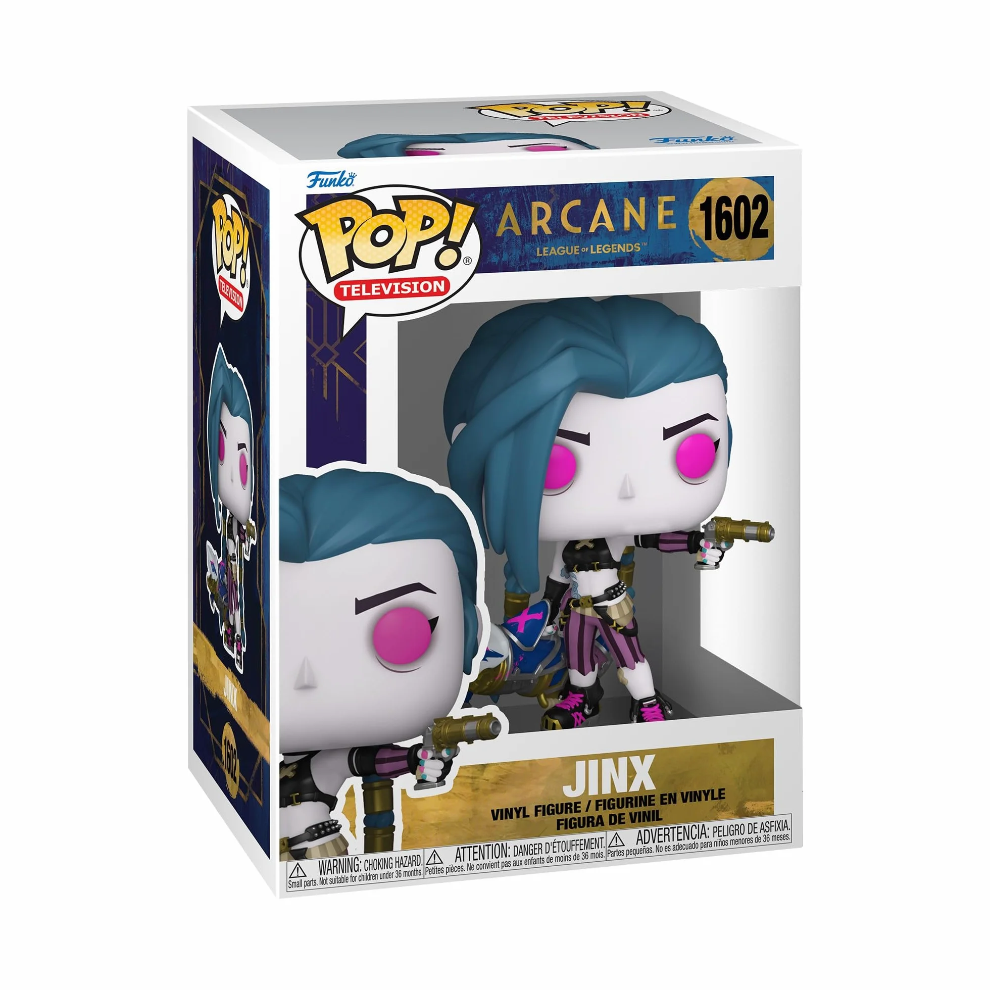 Funko POP! TV: Arcane LoL - Jinx - Arcane: League Of Legends - Kolekcjonerska figurka winylowa - Pomysł na prezent - Oficjalny towar - Zabawki dla dzieci i dorosłych - Fani telewizji