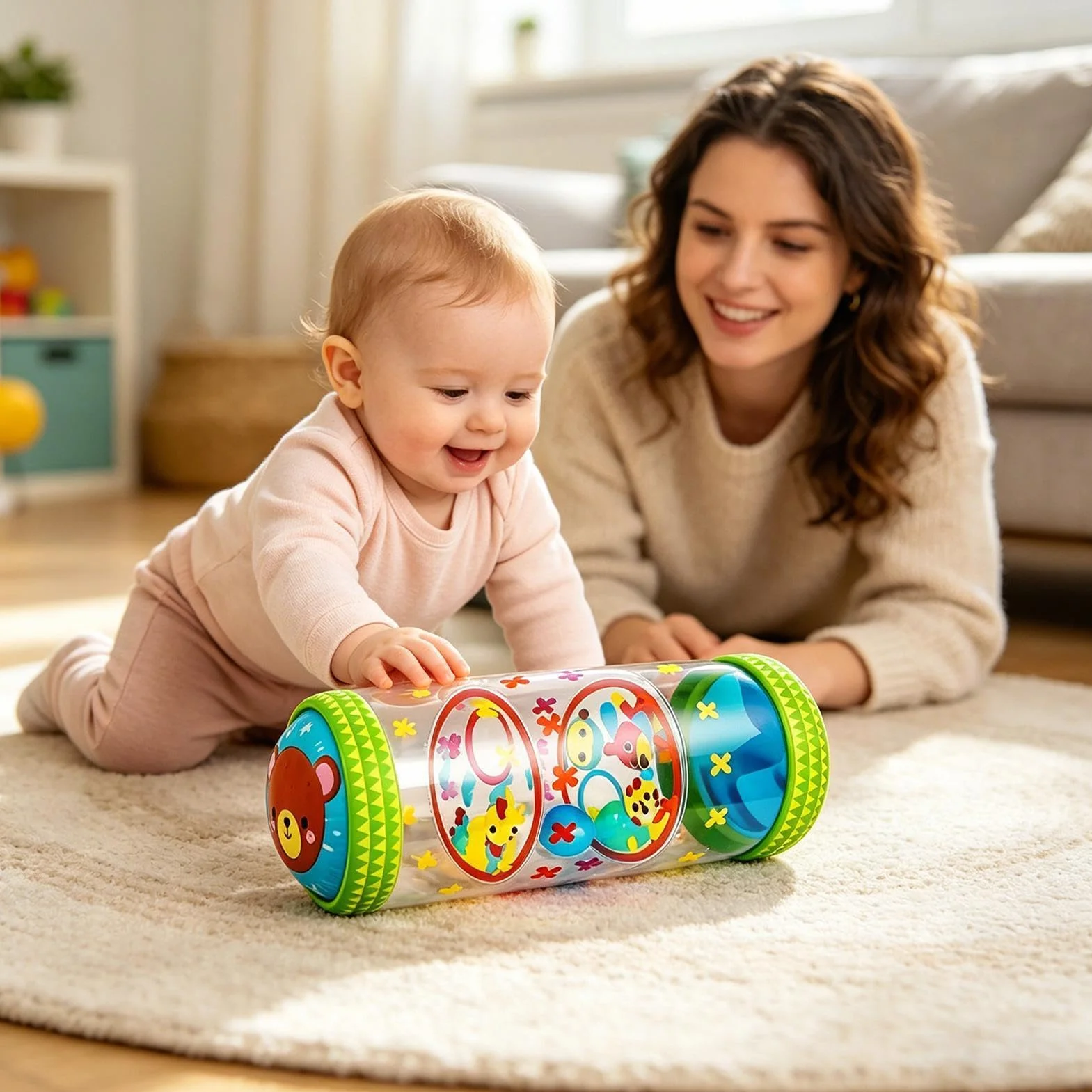 Nadmuchiwany dźwięk dzwonka zabawka dla dzieci trening równowagi pomoc w raczkowaniu sensoryczna zabawa