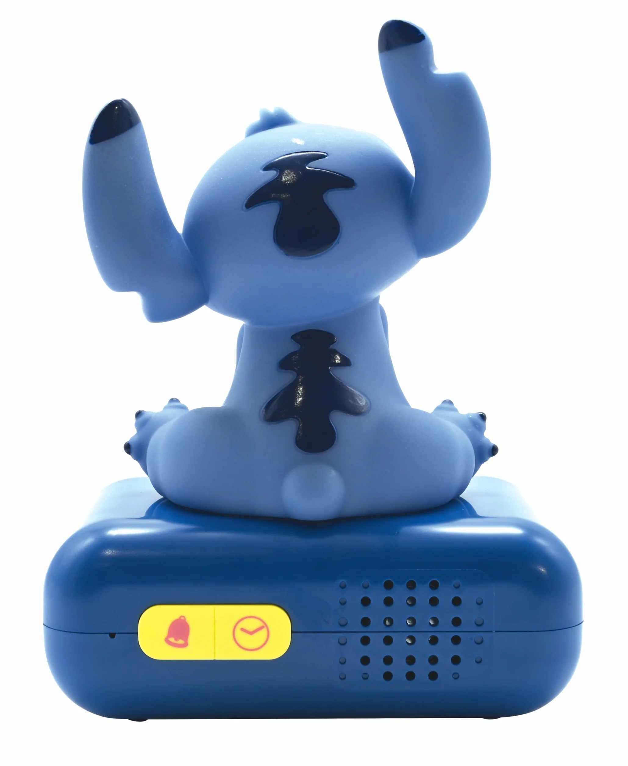 Lexibook Disney Stitch Budzik Nocny z Świecącą Postacią, 6 Alarmów, Podświetlany LCD, Niebieski RL800D