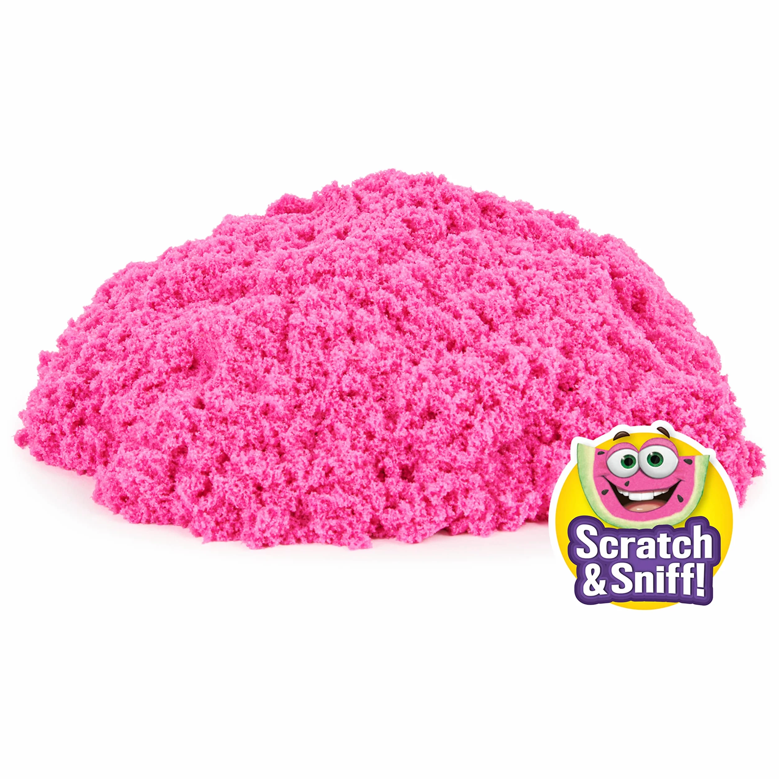 Kinetic Sand 6060010 - Smakowite Zapachy, Piasek Kinetyczny O Zapachu Ciasteczkowym, Bananowym, Arbuzowym I Jagodowym, 4-Pak
