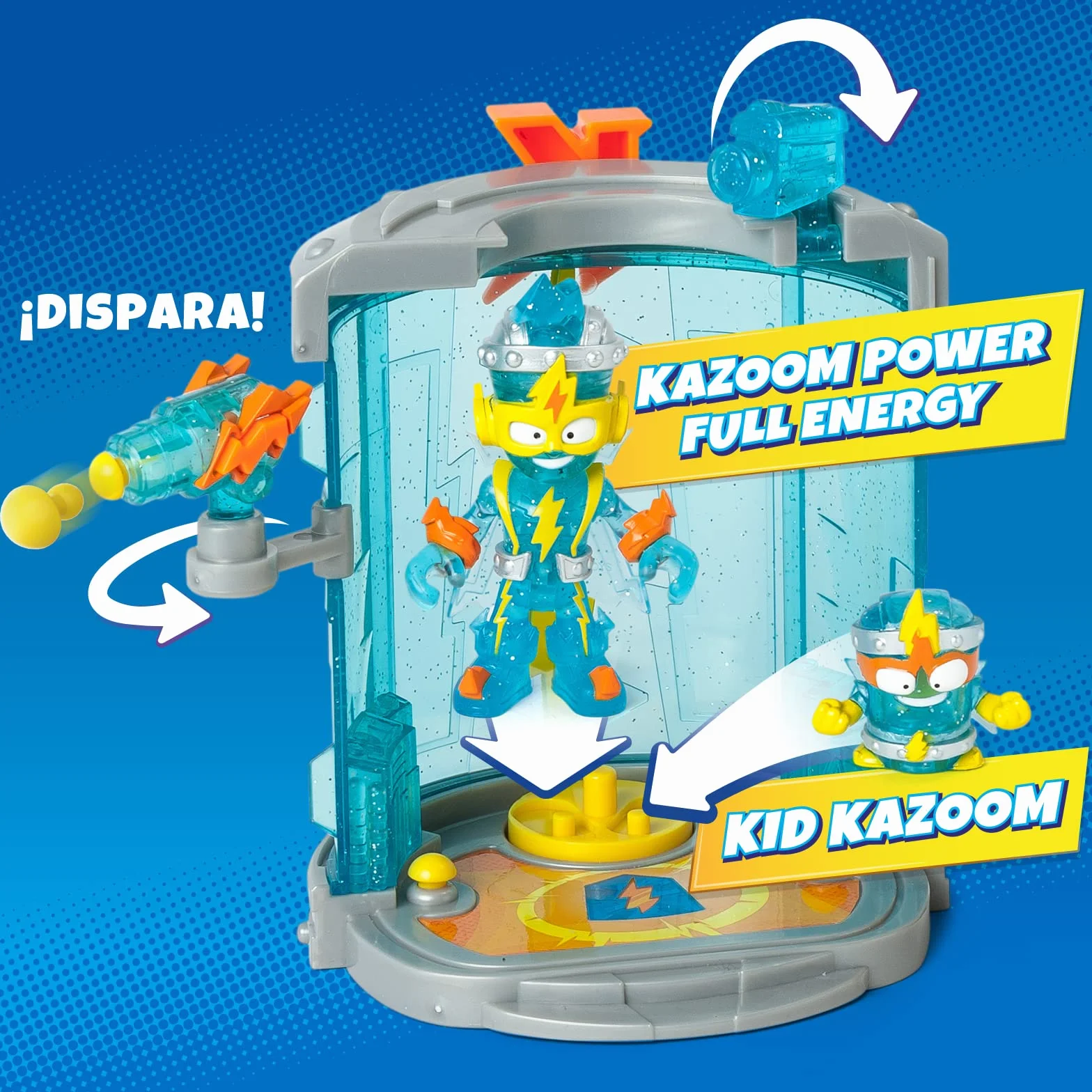 SUPERTHINGS Secret Base Kazoom Power – Tajna baza Kazoom Powera. Zawiera jednego ekskluzywnego Kazoom Kida i SuperThinga oraz wiele akcesoriów