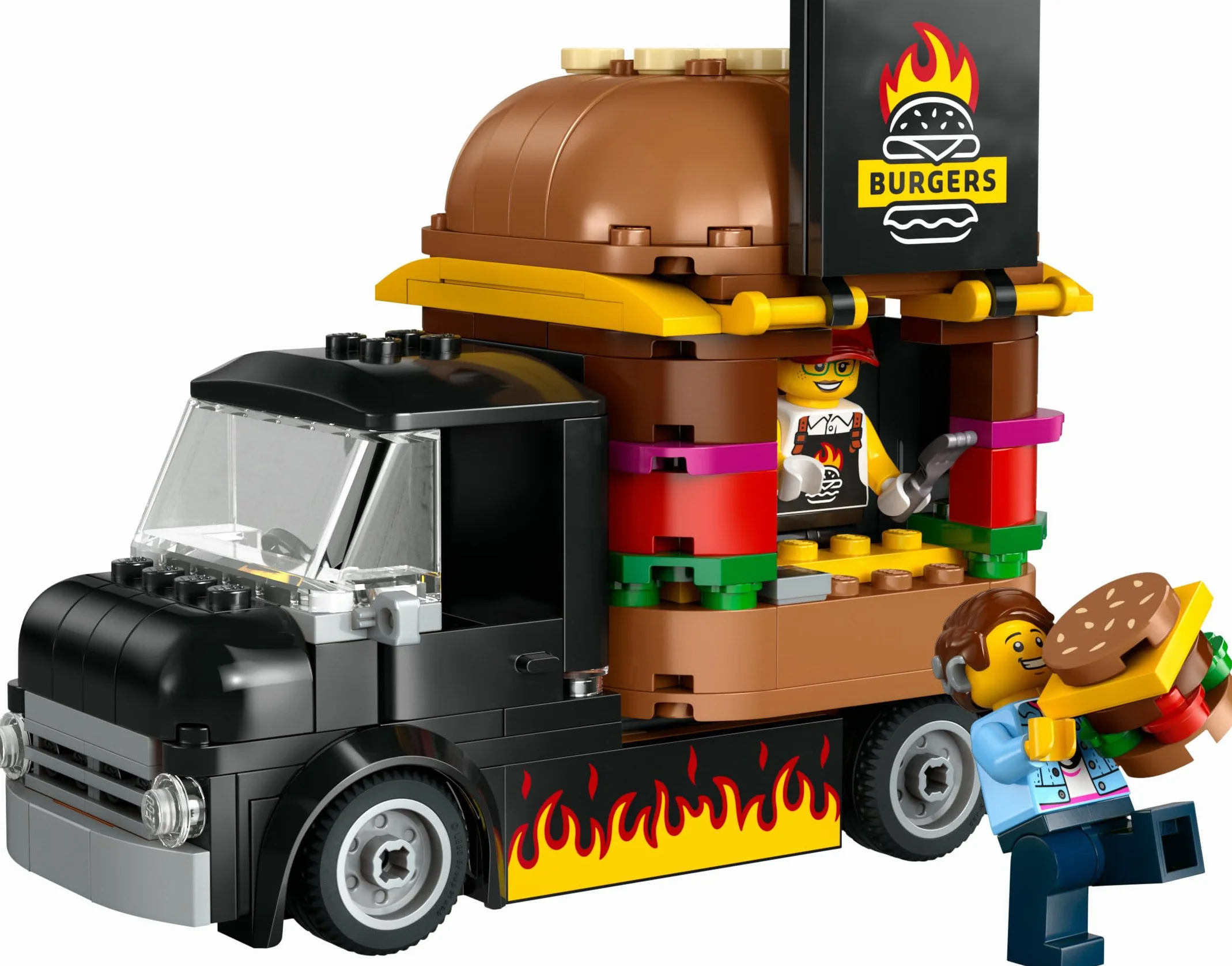 LEGO City Ciężarówka z burgerami 60404 Zestaw do Zbudowania dla 5 lat