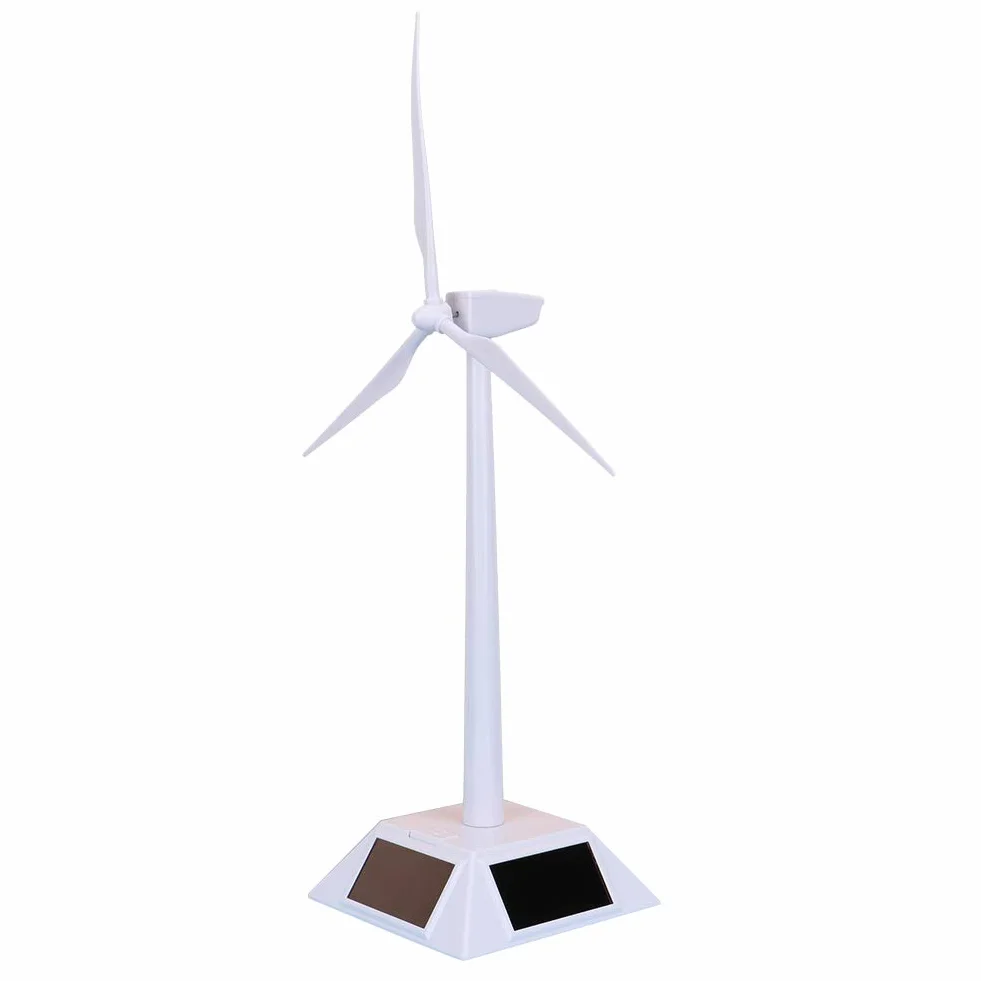 Mini wiatrak z energią słoneczną, inteligentna, edukacyjna zabawka dla dzieci, model nauki, dekoracja na biurko, ozdoba