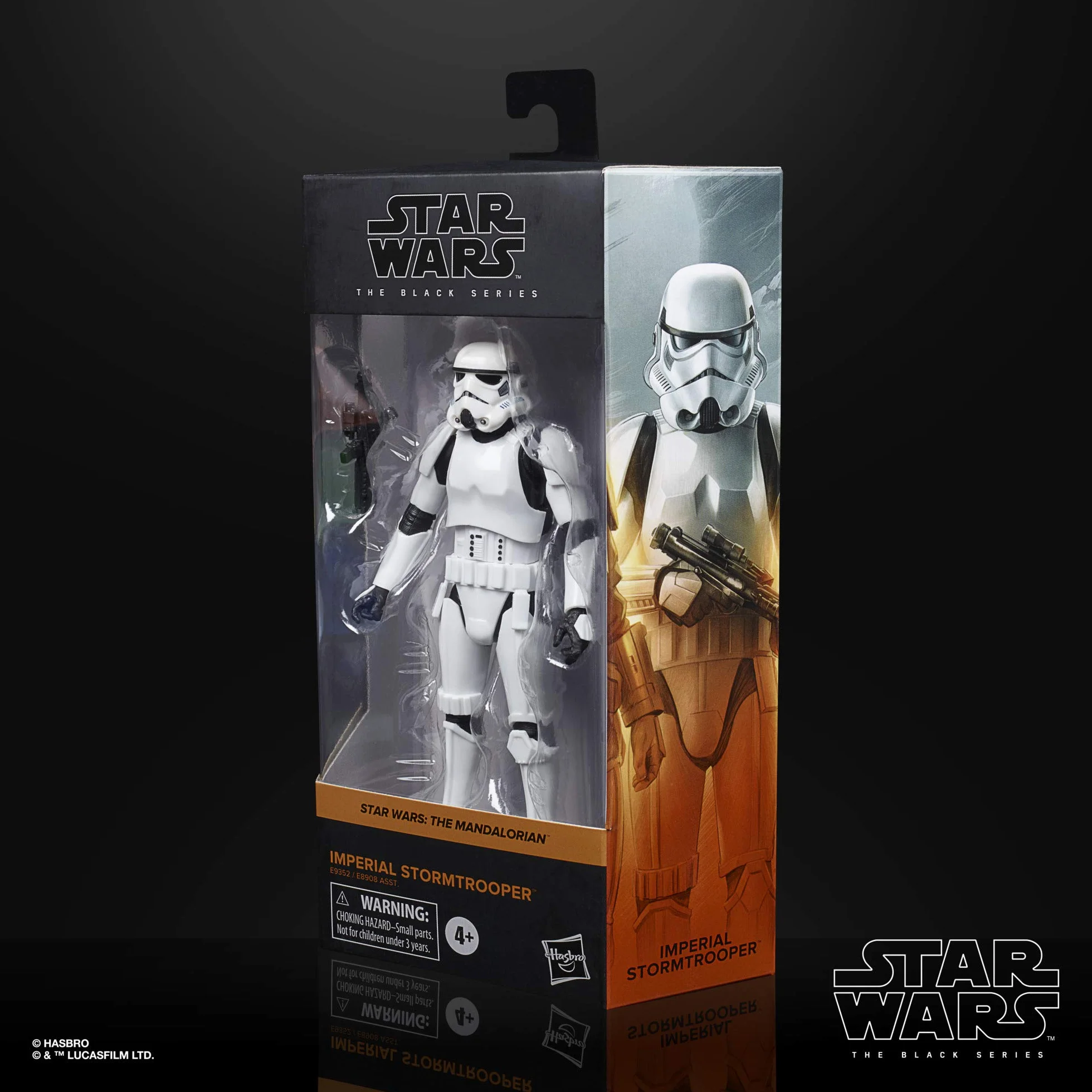 Star Wars Czarna seria imperialny szturmowiec zabawka 15 cm skala Mandalorian kolekcjonerska figurka akcji, dzieci w wieku 4 lat