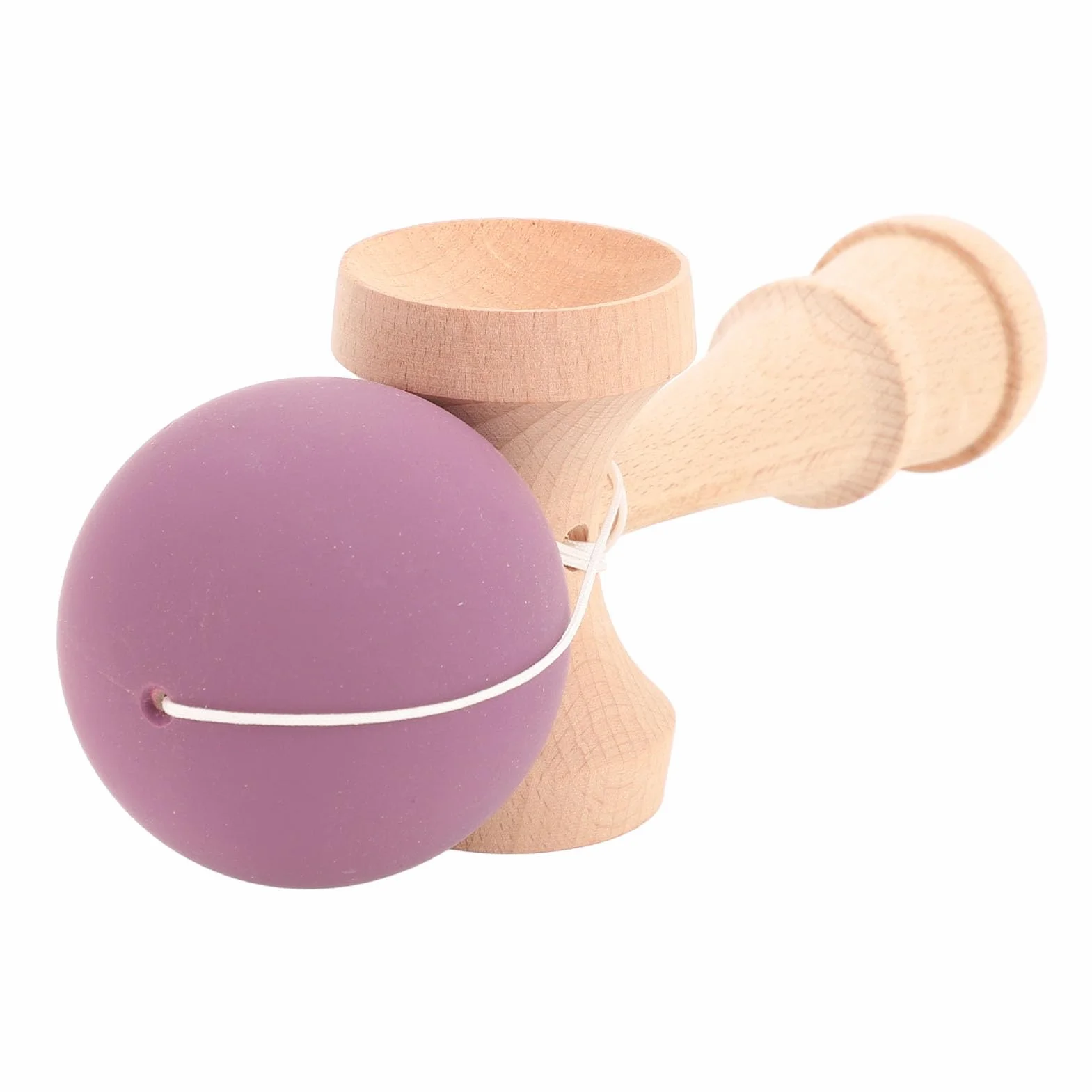 Kendama Toy, Wooden Catch Ball Kendama Wooden Kendama Toy Portable Kendama Poprawia koordynację Oka Dłoni ze Sznurkiem do Pomieszczenia i na Zewnątrz (PURPLE)