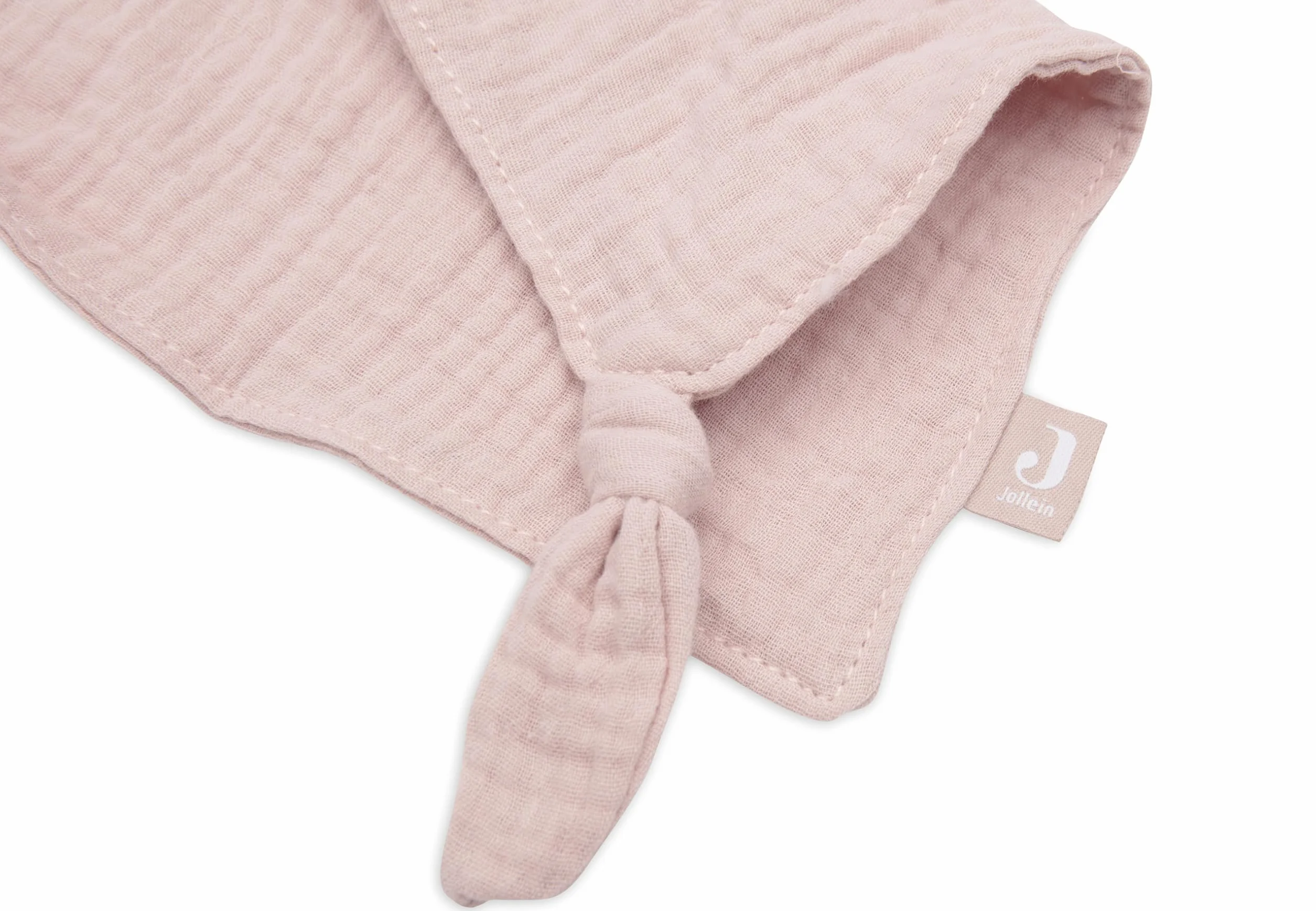 Jollein Chusta do przytulania dla niemowląt – Bunny Ears, Wild Rose – ręcznik do smoczka – 100% bawełna – chusta do wąchania – certyfikat Öko-Tex – brudny róż