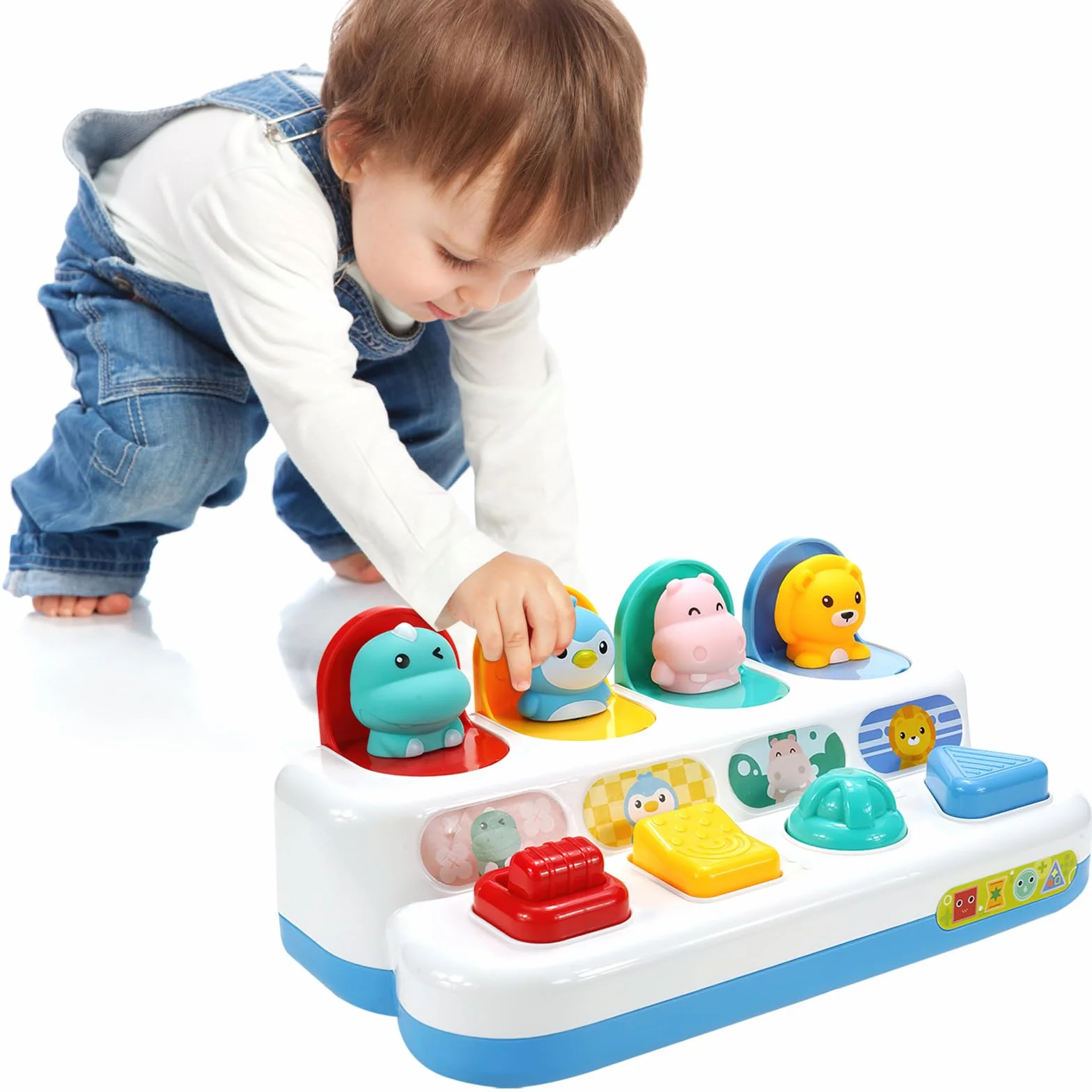 Pop up Baby Zabawka od 12 miesięcy, Montessori Zabawka od 1 roku Zabawka motoryczna od 6 miesięcy Wczesny rozwój Przyczyna & skutek Zabawka edukacyjna Niemowlęce prezenty na Wielkanoc Chłopiec