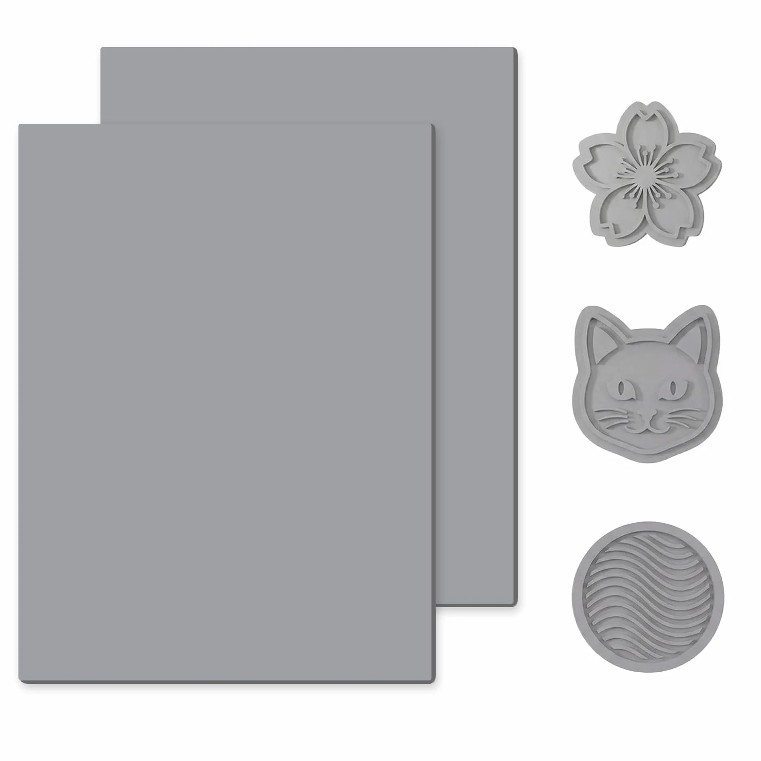 2 sztuki laserowych podkładek gumowych, 21 × 30 cm, do maszyn do grawerowania, DIY-stempel