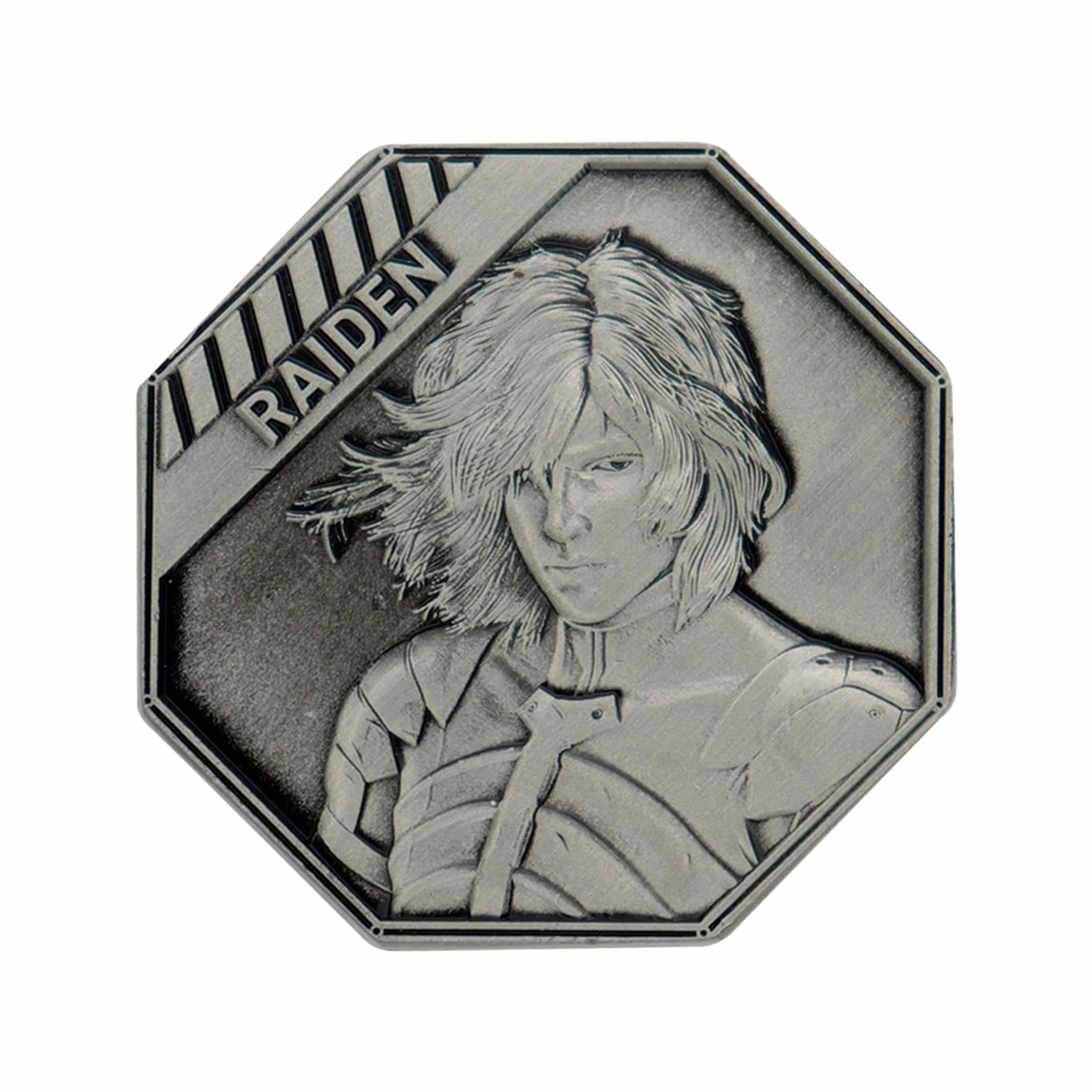 FaNaTtik Metal Gear Solid 2 Raiden limitowana edycja kolekcjonerska moneta – oficjalnie licencjonowana, 5000 na całym świecie, edycja kolekcjonerska, prezent dla graczy