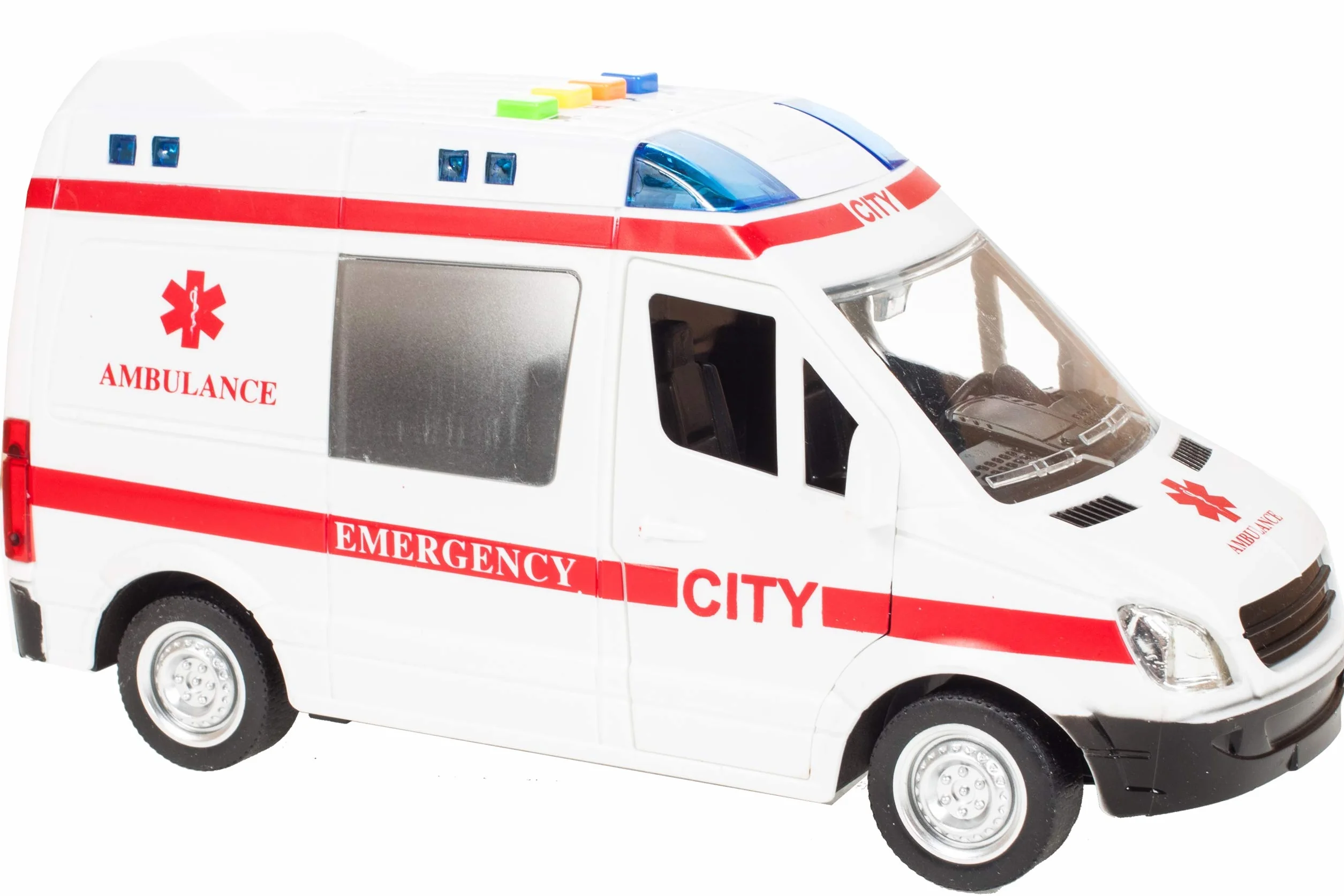 MalPlay 5901924207979 Ambulans Z Dźwiękiem 1:16 , Karetka ,wielokolorowy