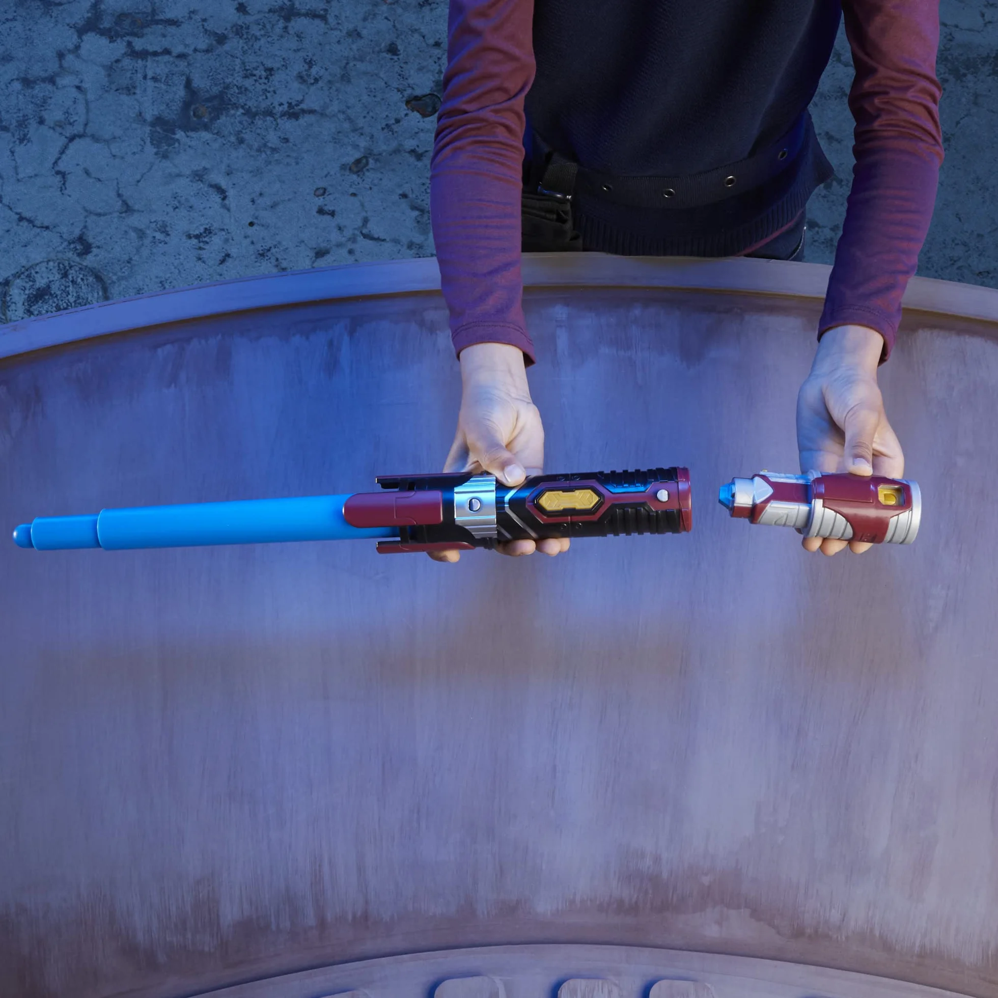 Star Wars Lightsaber Forge, miecz świetlny Anakin Skywalker z niebieskim ostrzem, możliwość personalizacji, dla dzieci od 4 lat
