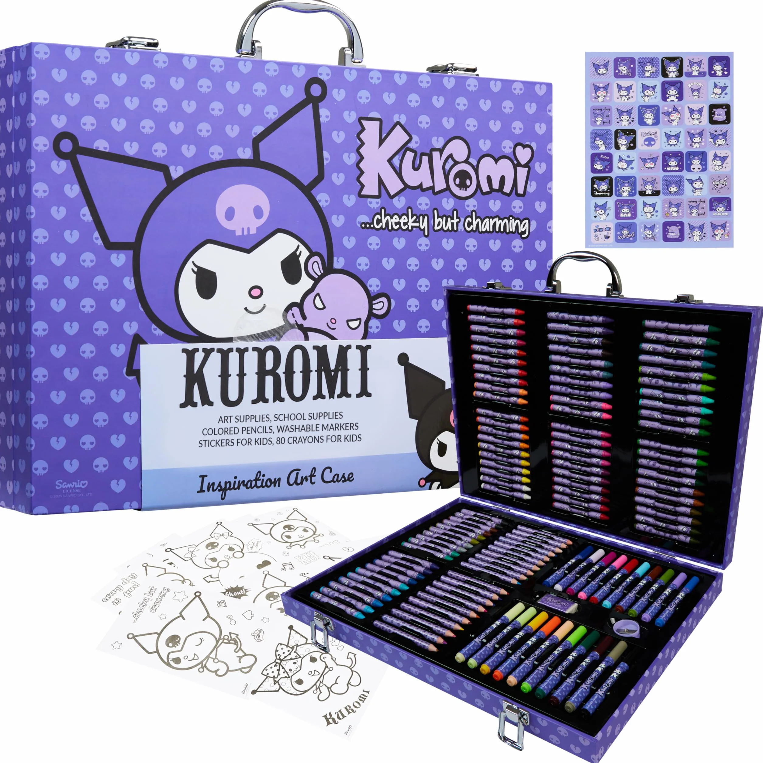 Hello Kitty Kuromi zestaw artystyczny dla dzieci (fioletowy Kuromi)