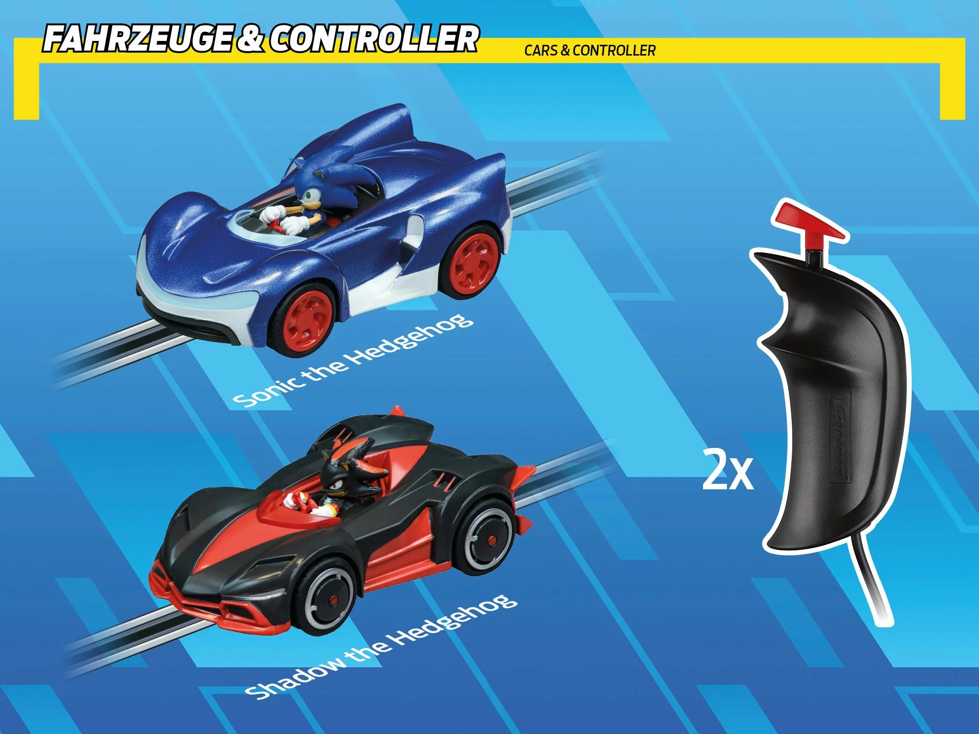 Carrera Jeż Sonic tor wyścigowy zasilany bateryjnie SEGA oficjalna licencja