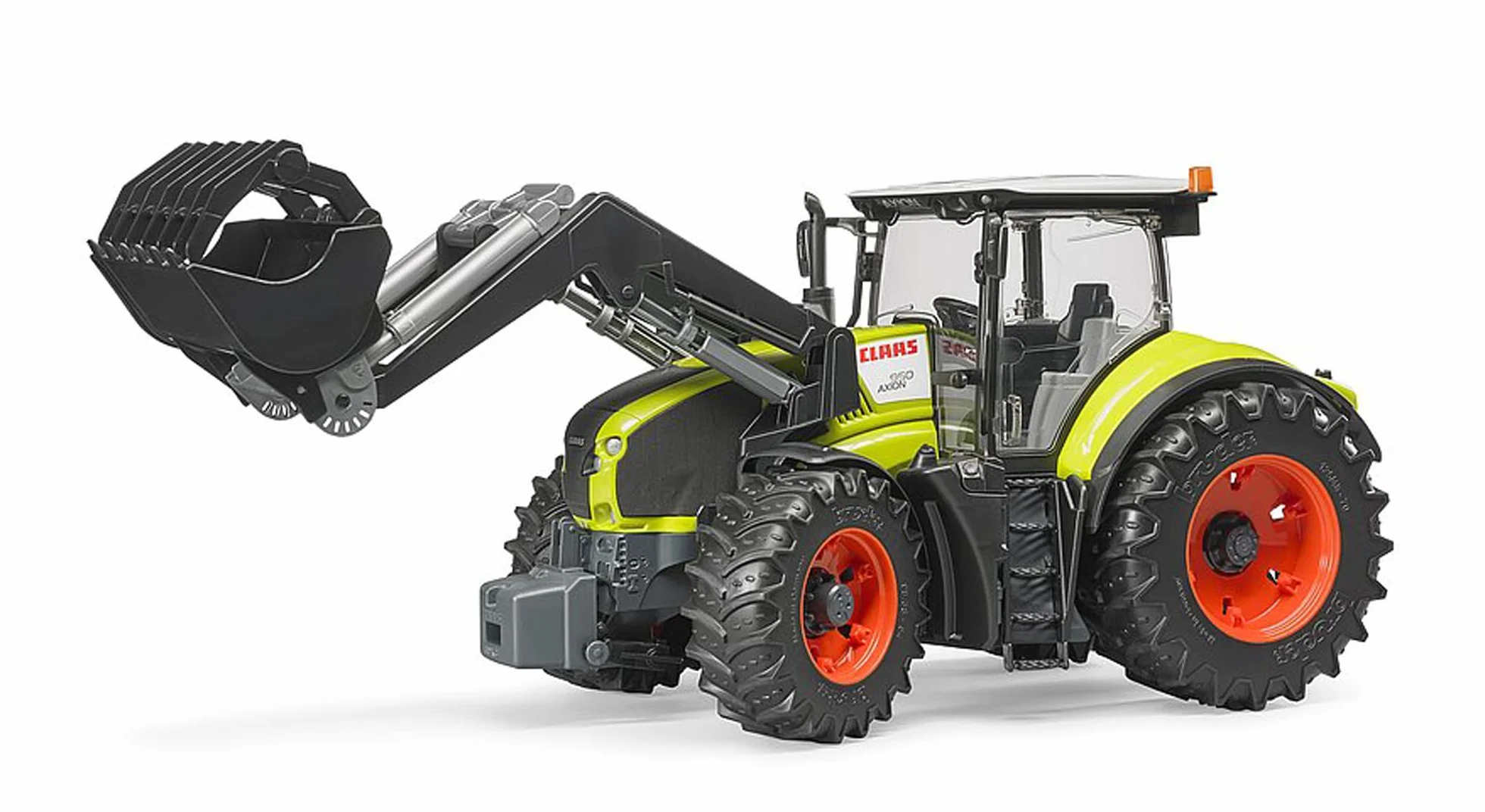 bruder 03013 - Claas Axion 950 z ładowaczem czołowym - 1:16 Ciągnik, traktor, buldog, rolnictwo, farma, leśnictwo, bworld, przyczepa