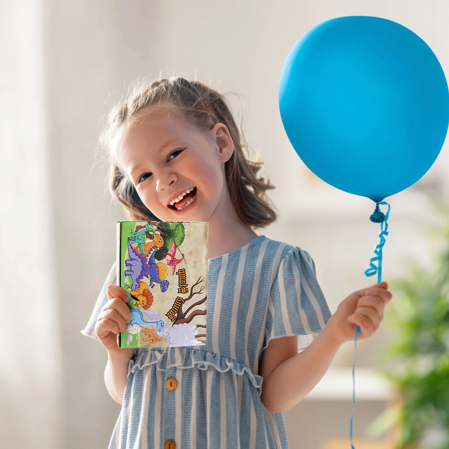 Kesote Zestaw stempli dinozaurów, 24 sztuki, samotuszujące, do zabawy, hobby (10 motywów)