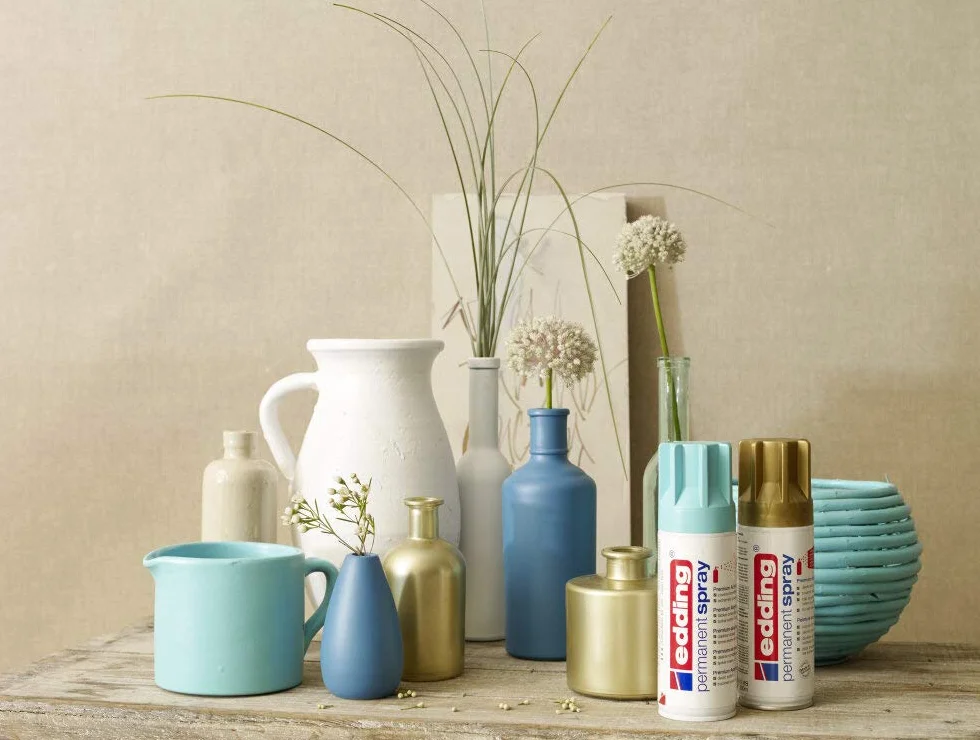 edding 5200 permanentny spray - bogata złota mata - 200 ml - farba akrylowa do malowania i dekorowania szkła, metalu, drewna, ceramiki, tworzywa sztucznego, płótna, aerozolu, sprayu akrylowego, sprayu