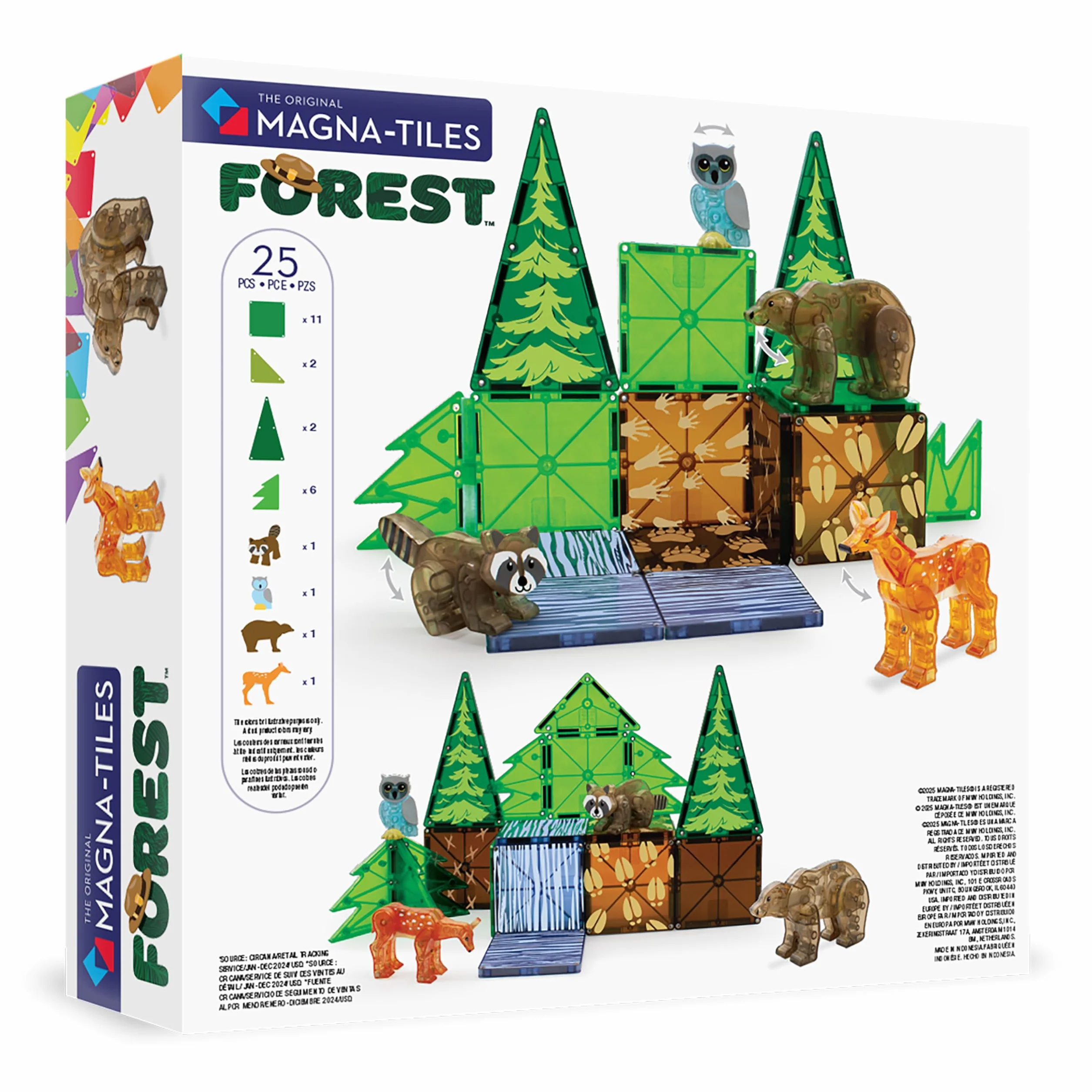 Magna-Tiles Forest Animals zestaw 25 szt.