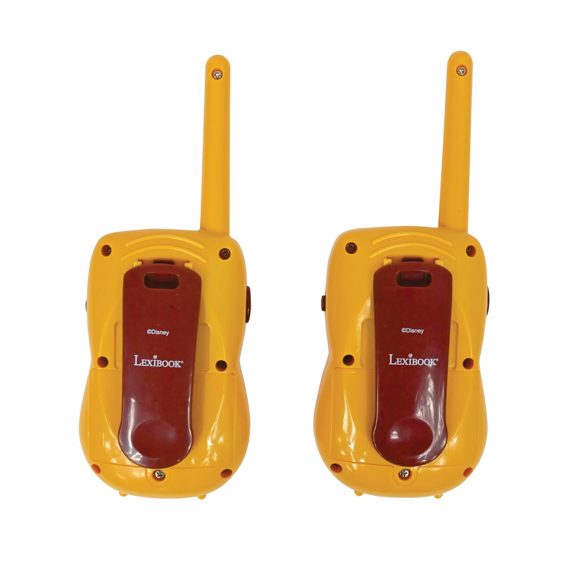 Lexibook, Disney Król Lew, Walkie-Talkie 200 M, Gra Komunikacyjna dla Dzieci, 2 Kanały Komunikacji, Pasek na Klips, Baterie, Żółty, TW12AN