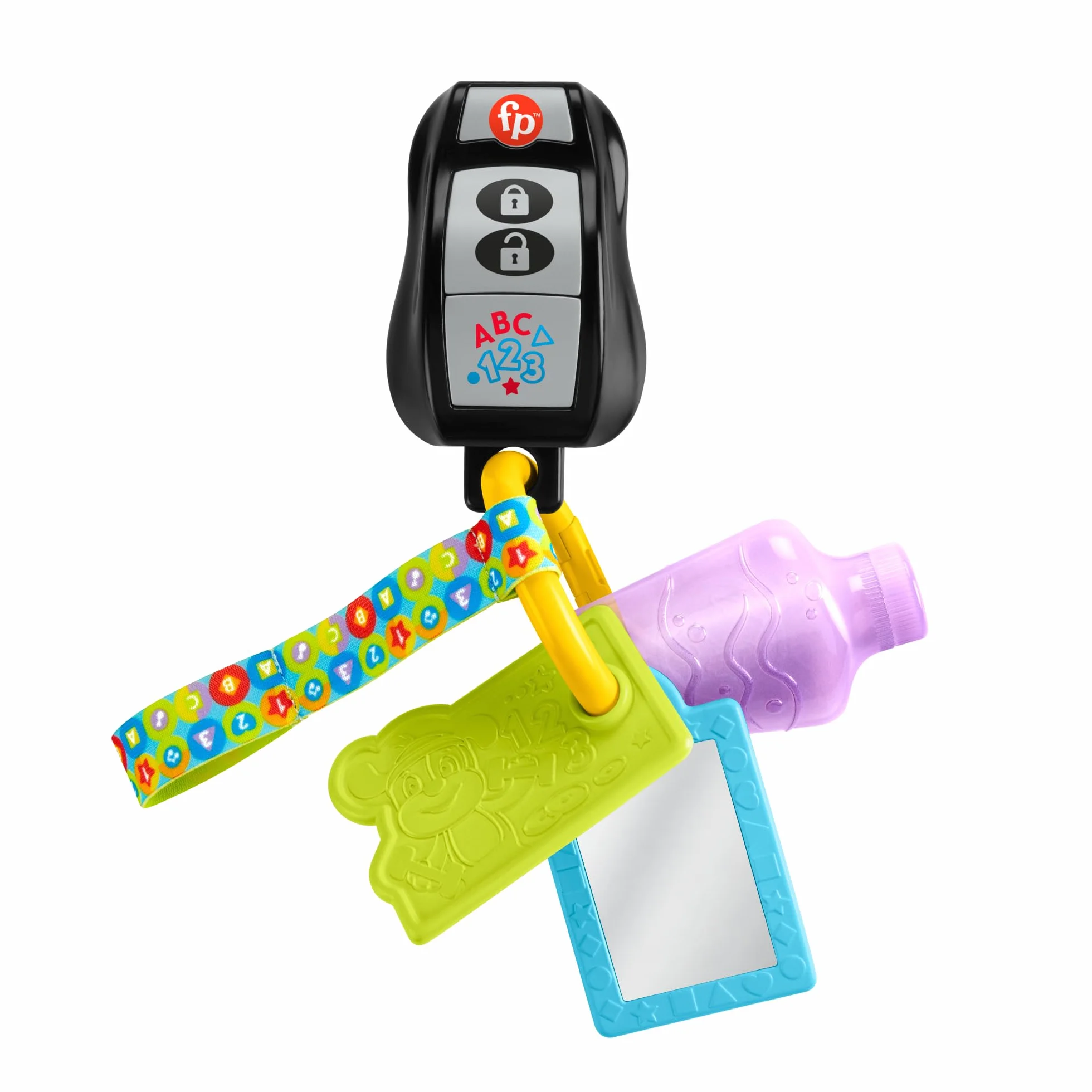 Fisher-Price Laugh & Learn Play & Go Activity Keys, wersja angielska, niemiecka, francuska, HXF50