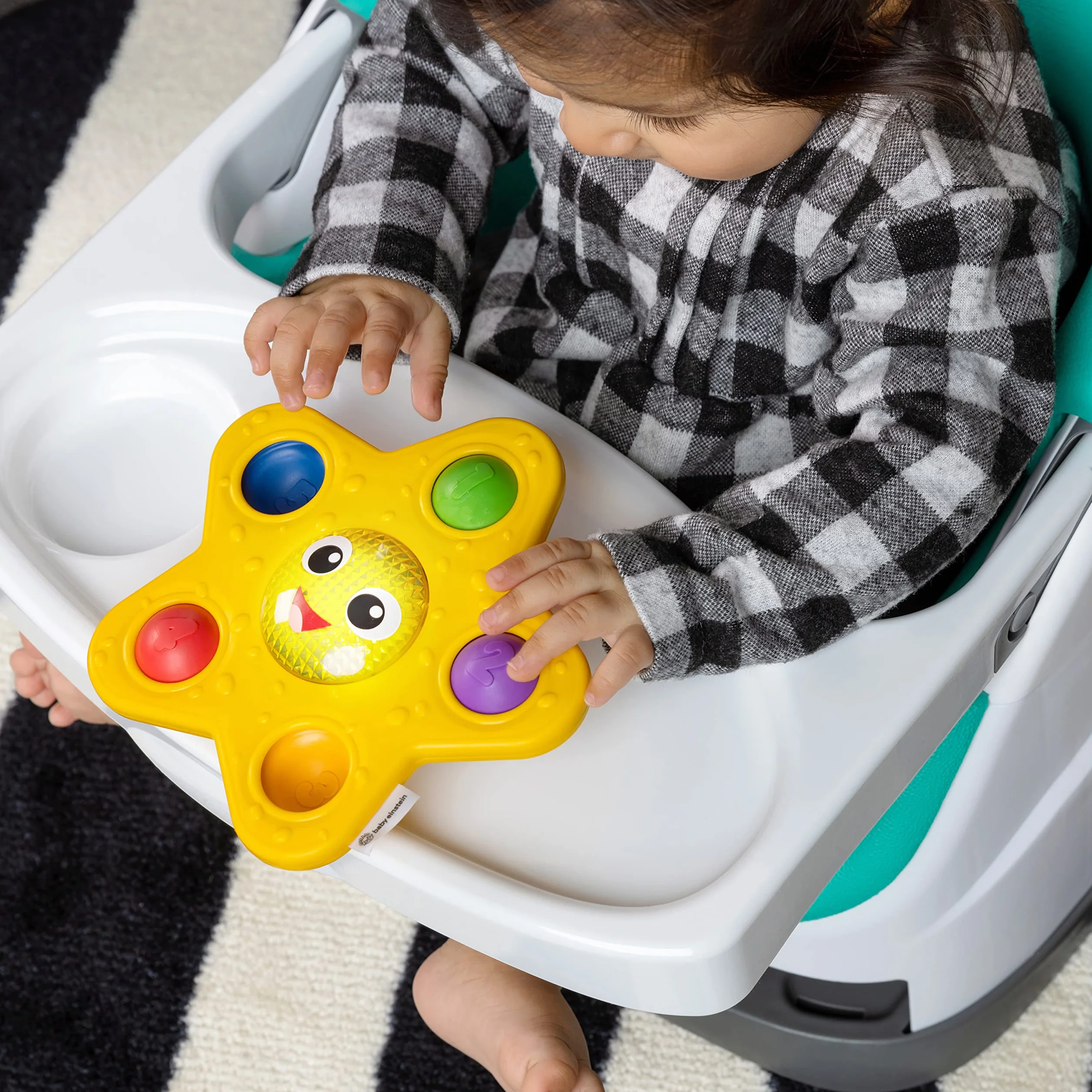 Baby Einstein Ocean Explorers Pop & Glow Starfish Light Up sensoryczna zabawka dla dzieci od 6 miesięcy
