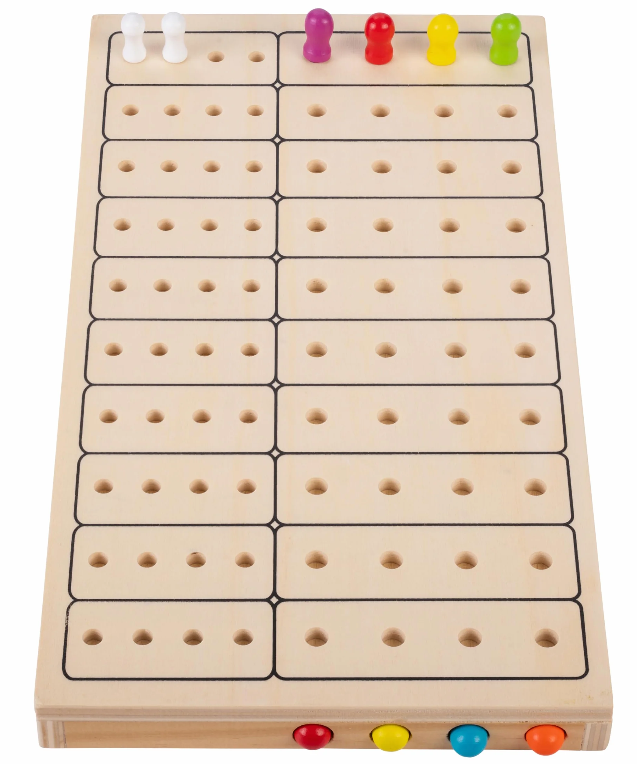 Engelhart Master Color drewniana gra podróżna łamigłówka logiczna kompaktowy format od 6 lat