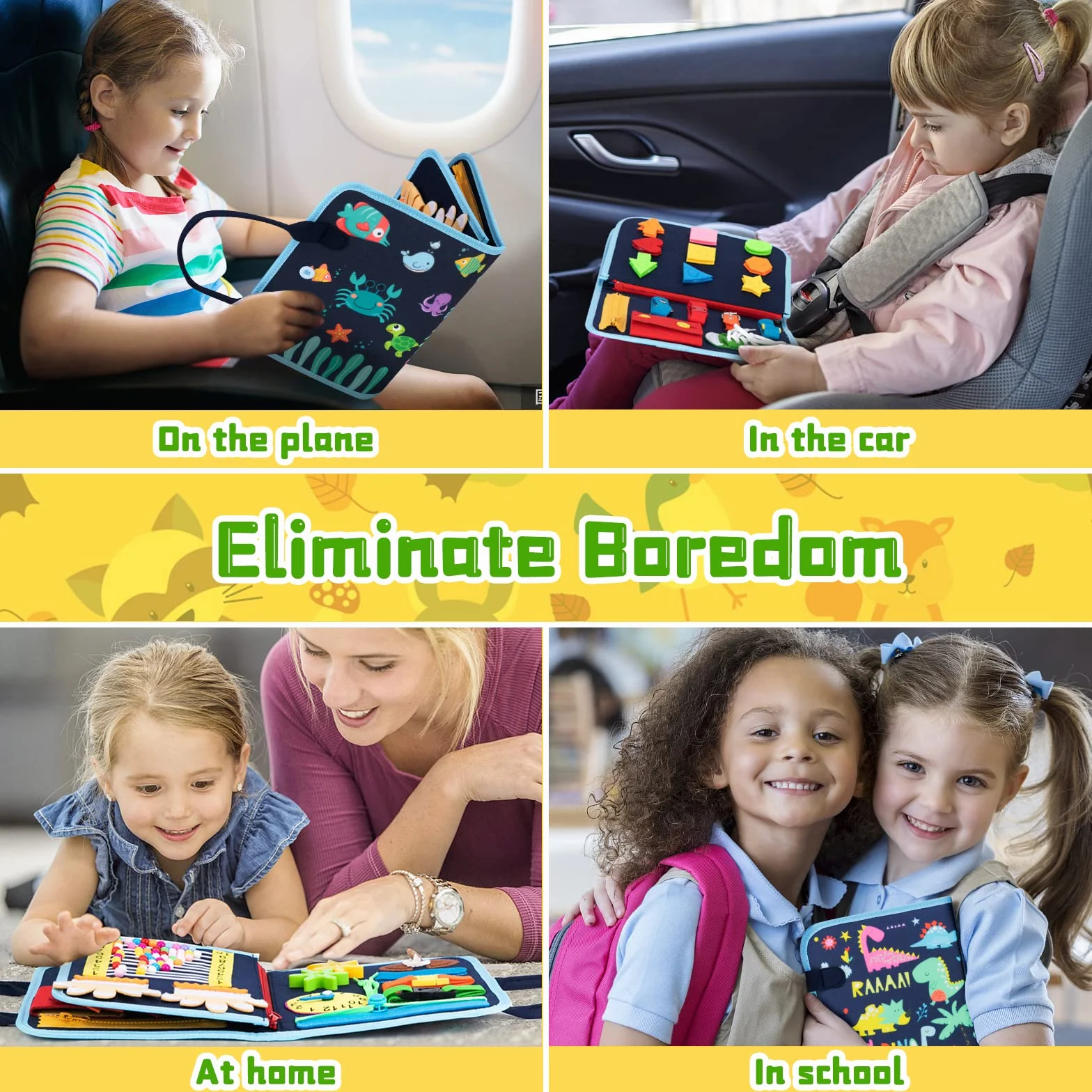 Busy Board, Montessori zabawka dla małych dzieci w wieku od 1, 2, 3, 4 lat, deska do aktywności dla niemowląt, Quiet Book Autism, Educational, zabawka podróżna, do przedszkola, podstawowa, sensoryczna