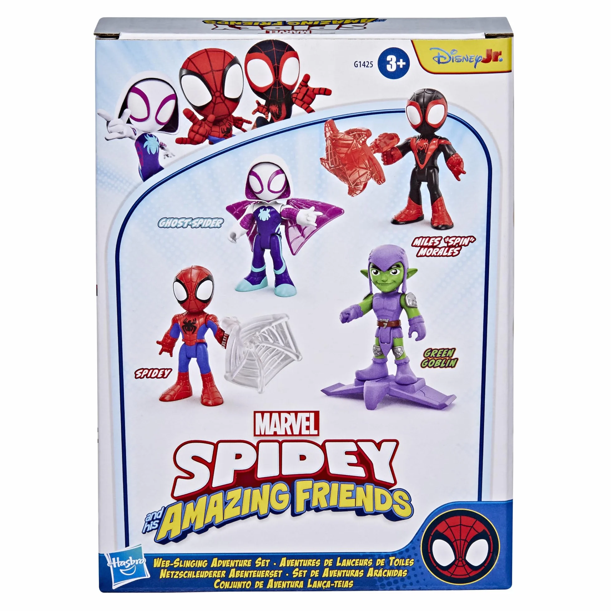Marvel Zestaw Przygody z pajęczymi sieciami Spidey i super-kumple figurki Spider-Mana