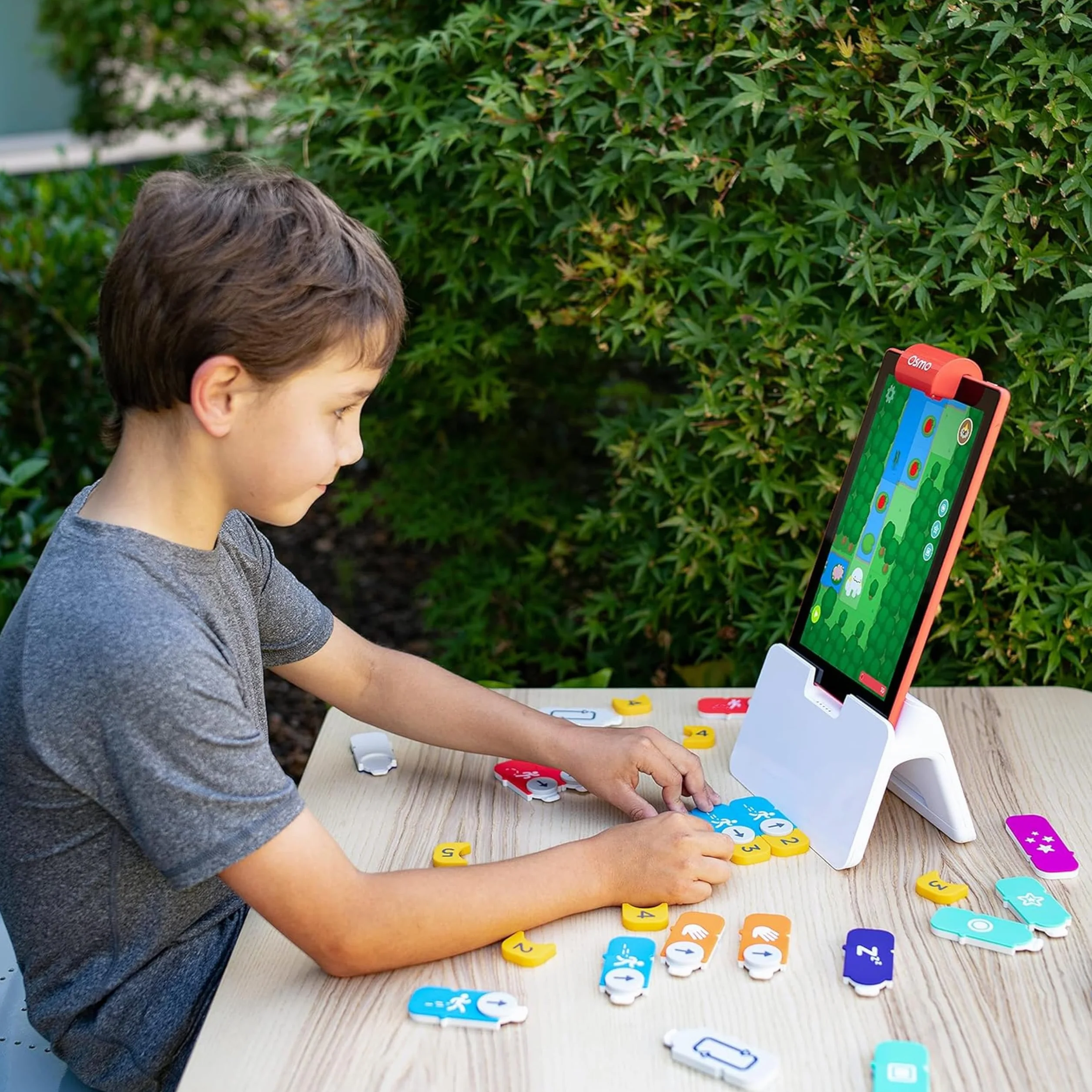 Osmo - Coding Starter Kit for Fire Tablet - 3 Educational Learning Games - Ages 5-10+ - Learn to Code, Coding Basics & Coding Puzzles - STEM Toy (Osmo Fire Tablet Base Included)