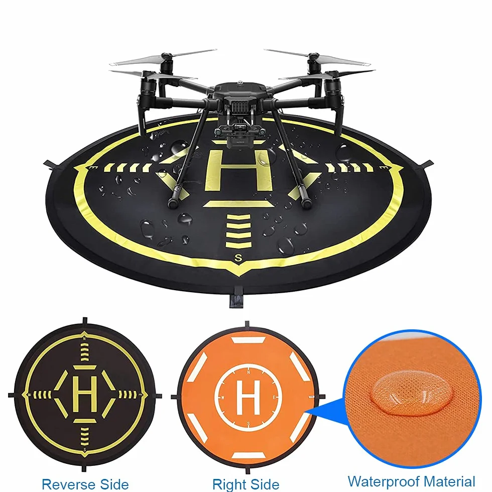MMOBIEL Universal Drone Landing, Wodoodporna HEPAD 55 cm / 21,6 cali dla dronów RC, helikopter, DJI Mavic Mini 2 / Zoom/Air Fly 2 / Phantom/FPV/Inspire