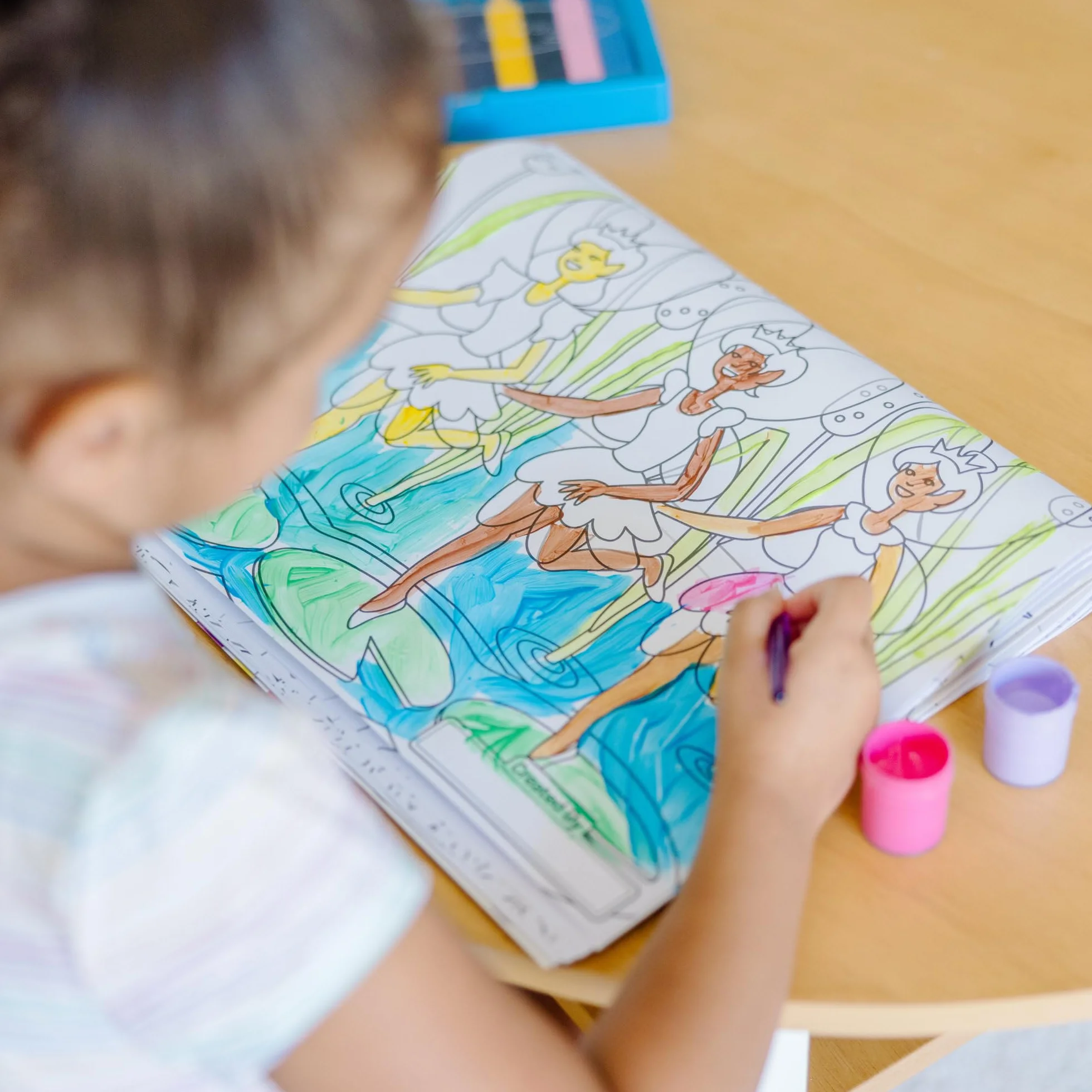 Melissa & Doug duża kolorowanka różowa blok z zadaniami 3+ prezent dla chłopca lub dziewczynki