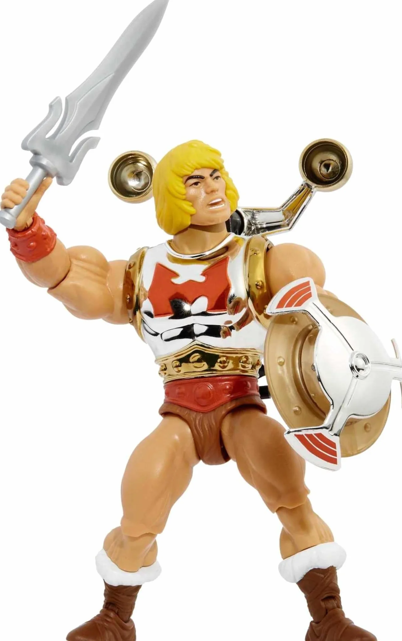 Masters of the Universe Origins He-Man Supercios Figurka Deluxe (ok 14 cm) do zabawy i kolekcjonowania, prezent dla dzieci od 6 roku życia i dorosłych kolekcjonerów, HDT22