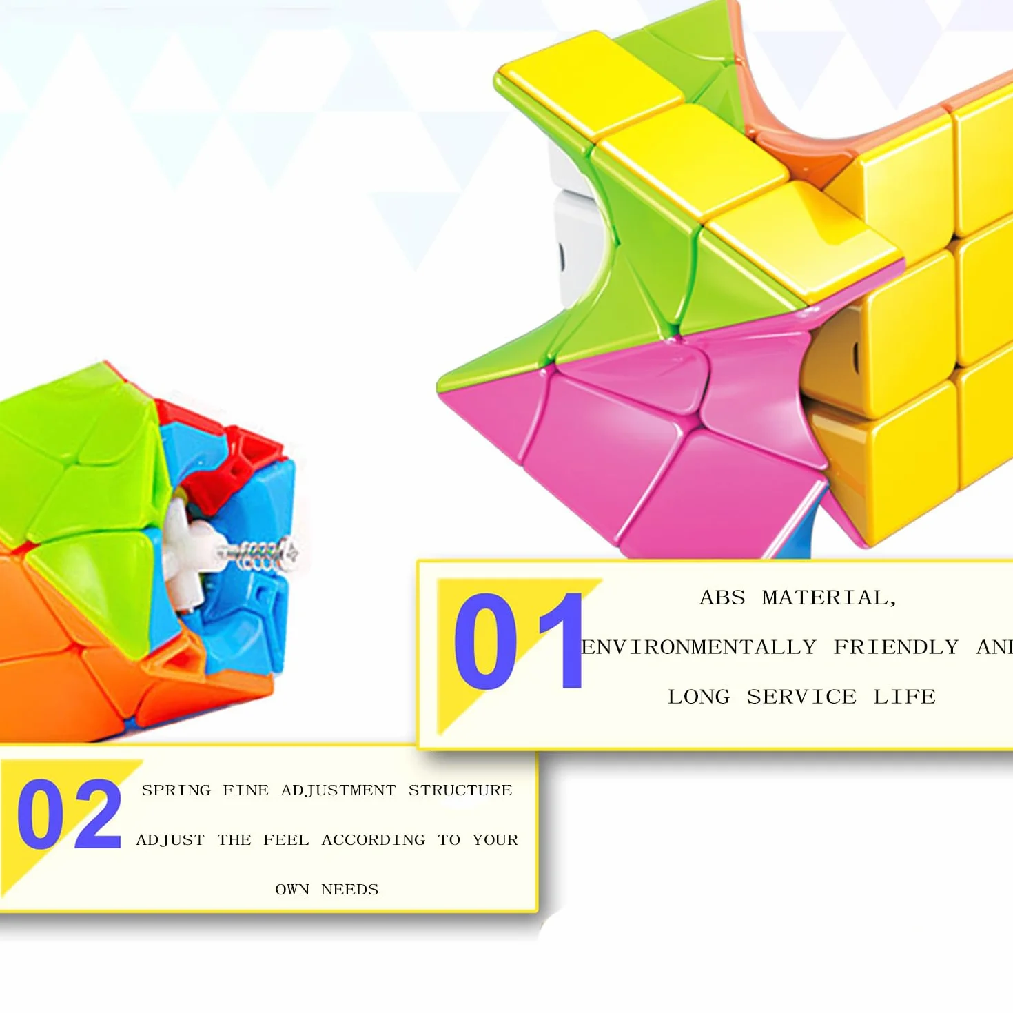 Twist Skewb Cube 3x3 3D Łamigłówki bez Naklejek Speed Cube