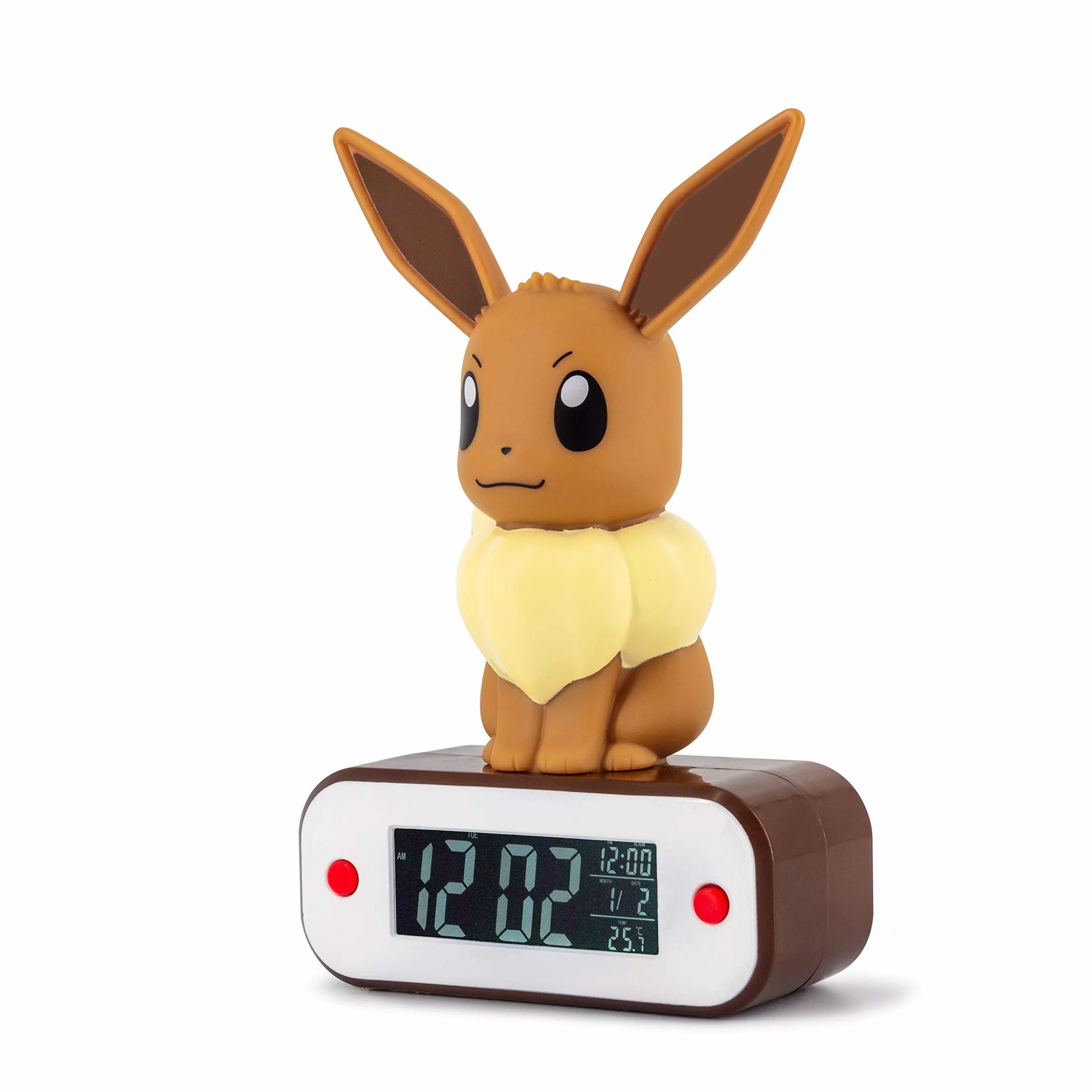 Teknofun Eevee Reloj Despertador Lampara Led Pokemon