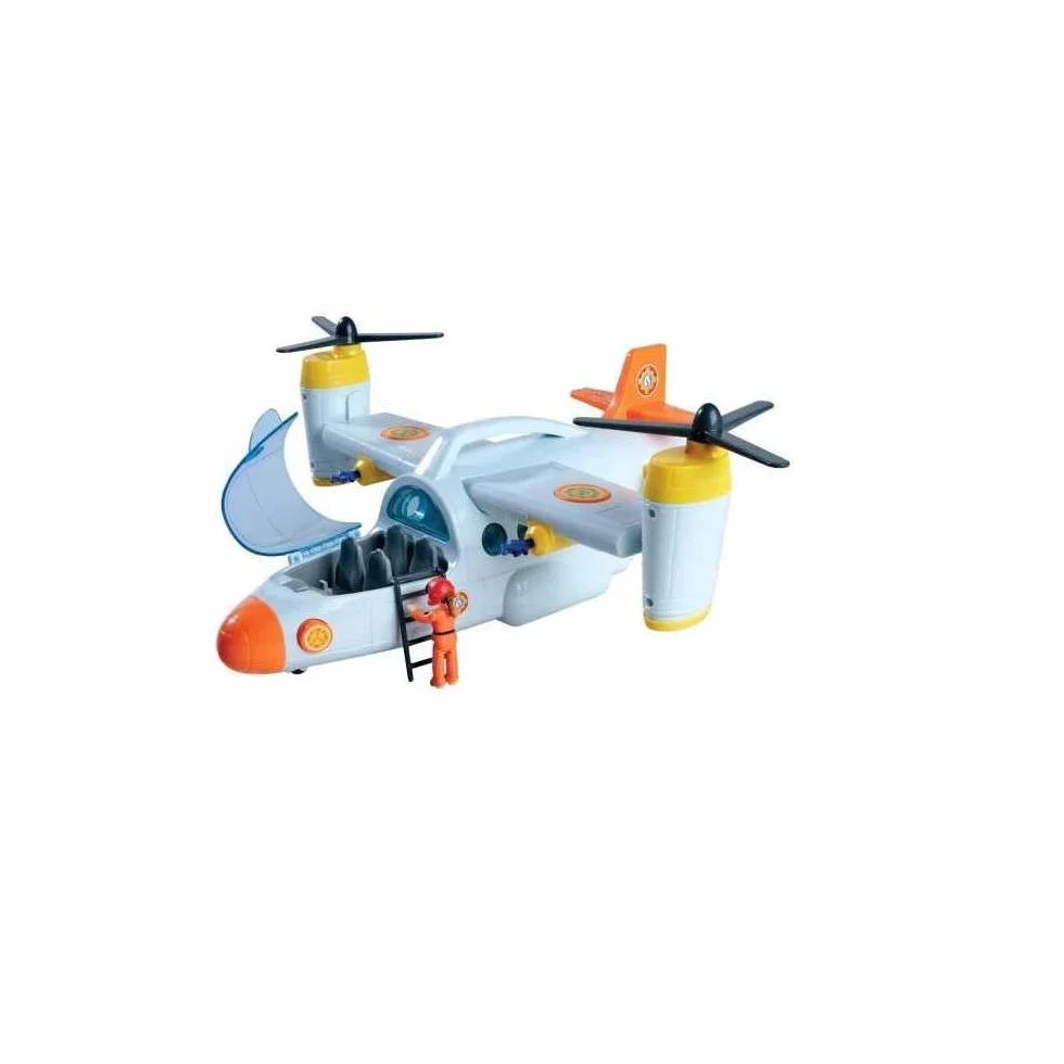 Simba 109252615038 Strażak Sam Samolot ratunkowy światło, dźwięk, strzela i posiada wiele funkcji, 42 cm
