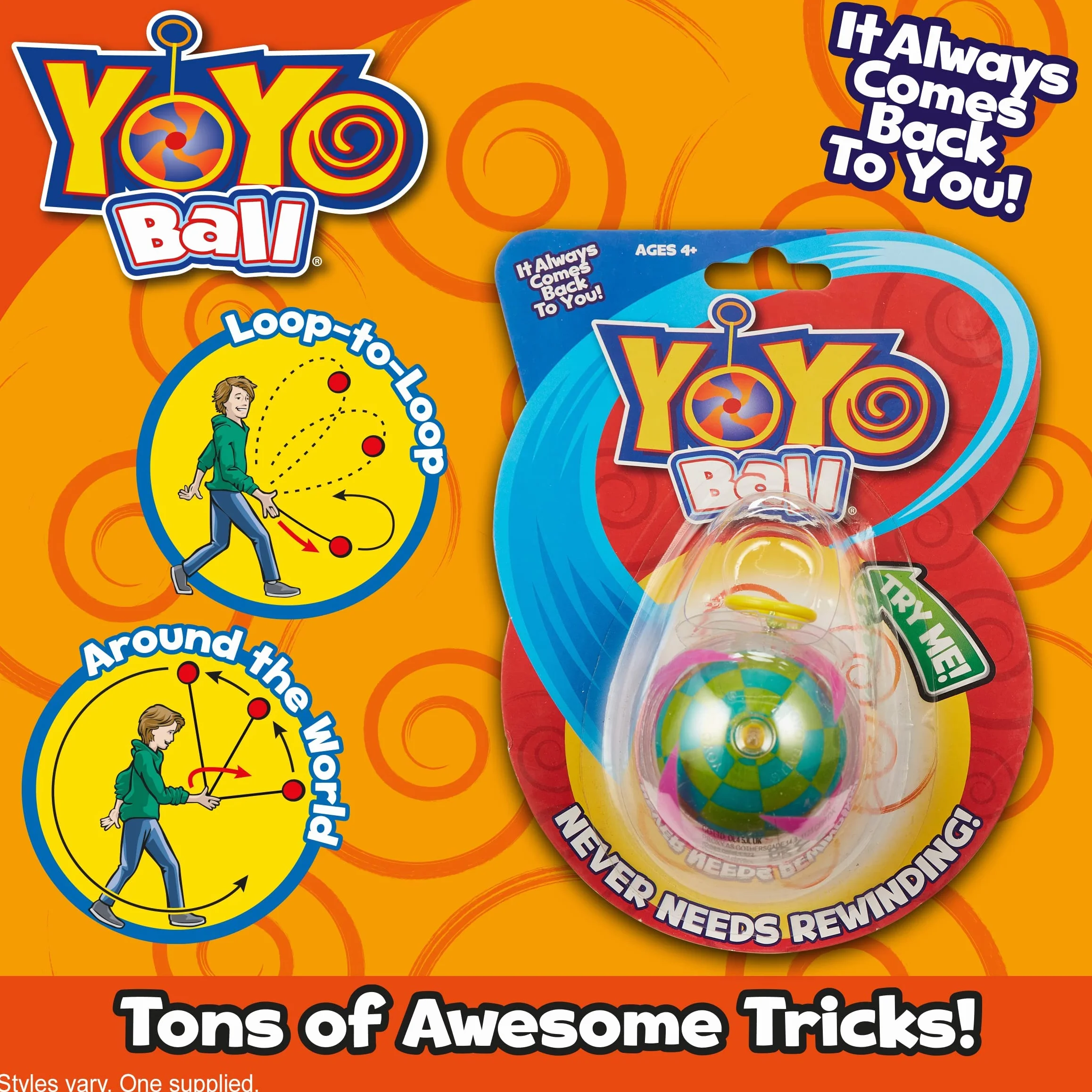 YOYO BALL yoyo sztuczki zabawka chłopcy dziewczęta automatyczny powrót nieplączący się wielokolorowy dzieci profesjonalna sztuczka yoyos Loop the Loop Aound the World