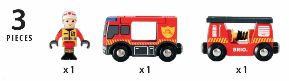 Brio 63381100 Zestaw Ratunkowy (63381100) Bezpieczna Zabawka Dla Dzieci Powyżej 3 Lat