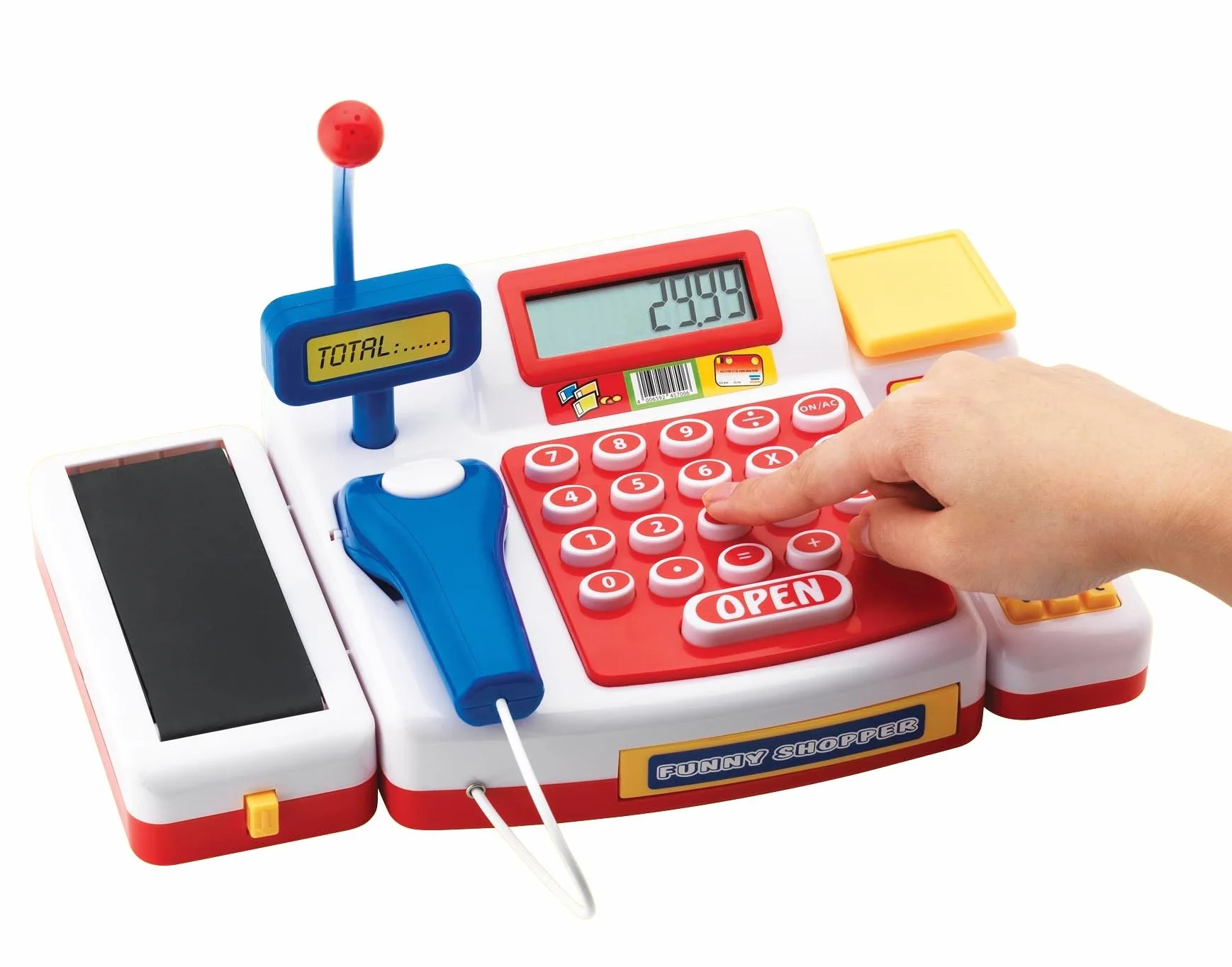 Supermarktkasse mit Scanner