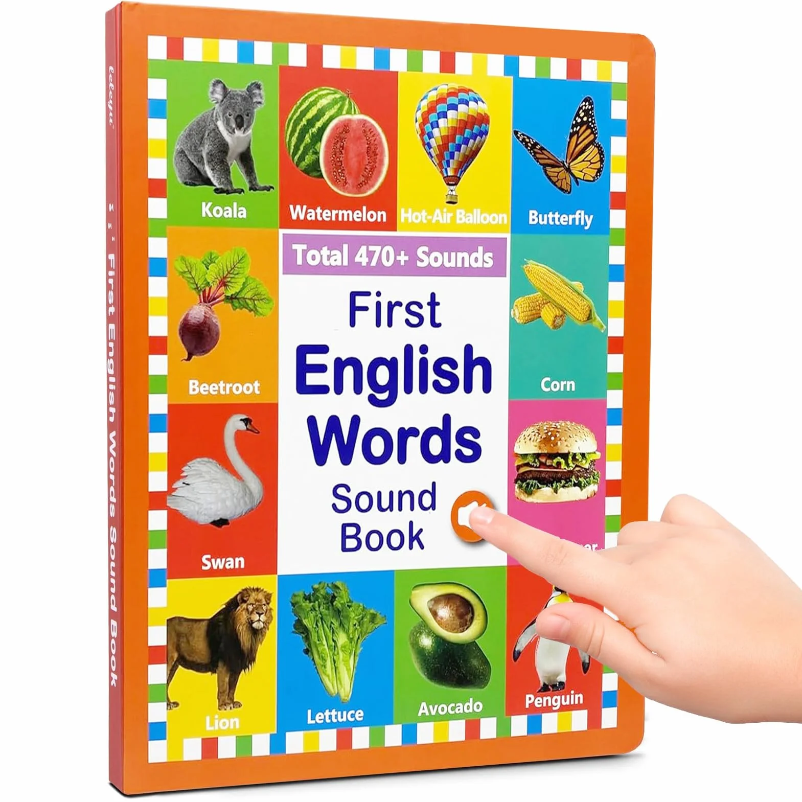 Książka dźwiękowa do nauki angielskich słów Vocabulary dla dzieci 2-6 lat