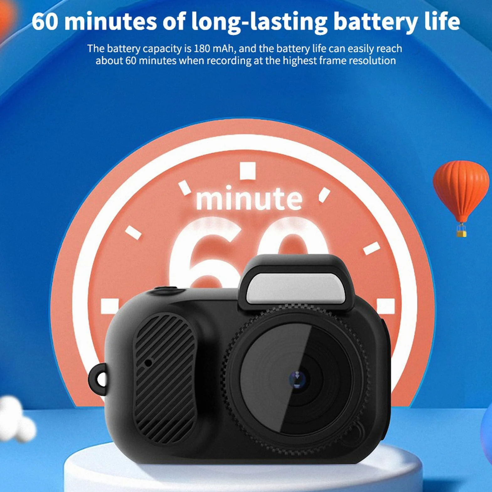 Mini Aparat Cyfrowy dla Dzieci, Kamera Wideo FHD 1080P 30fps z Ekranem 0,96 Cala, Mały Aparat z możliwością ładowania dla Studentów Nastolatki Dorośli Dziewczęta Chłopcy