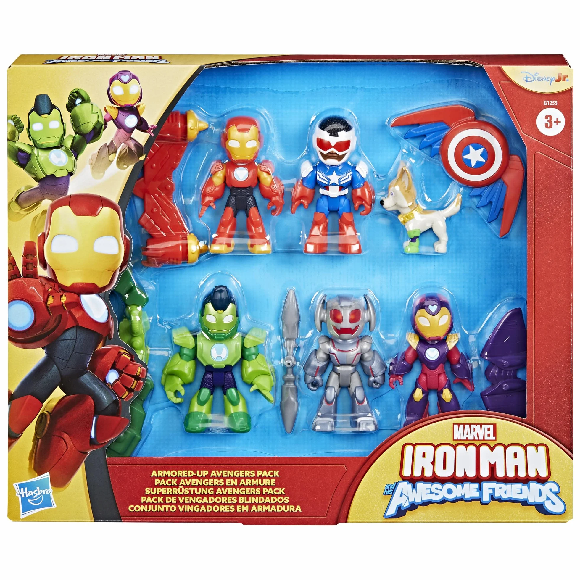 Zestaw figurek Avengers w pełnej zbroi z serialu "Iron Man and his Awesome Friends" Marvela